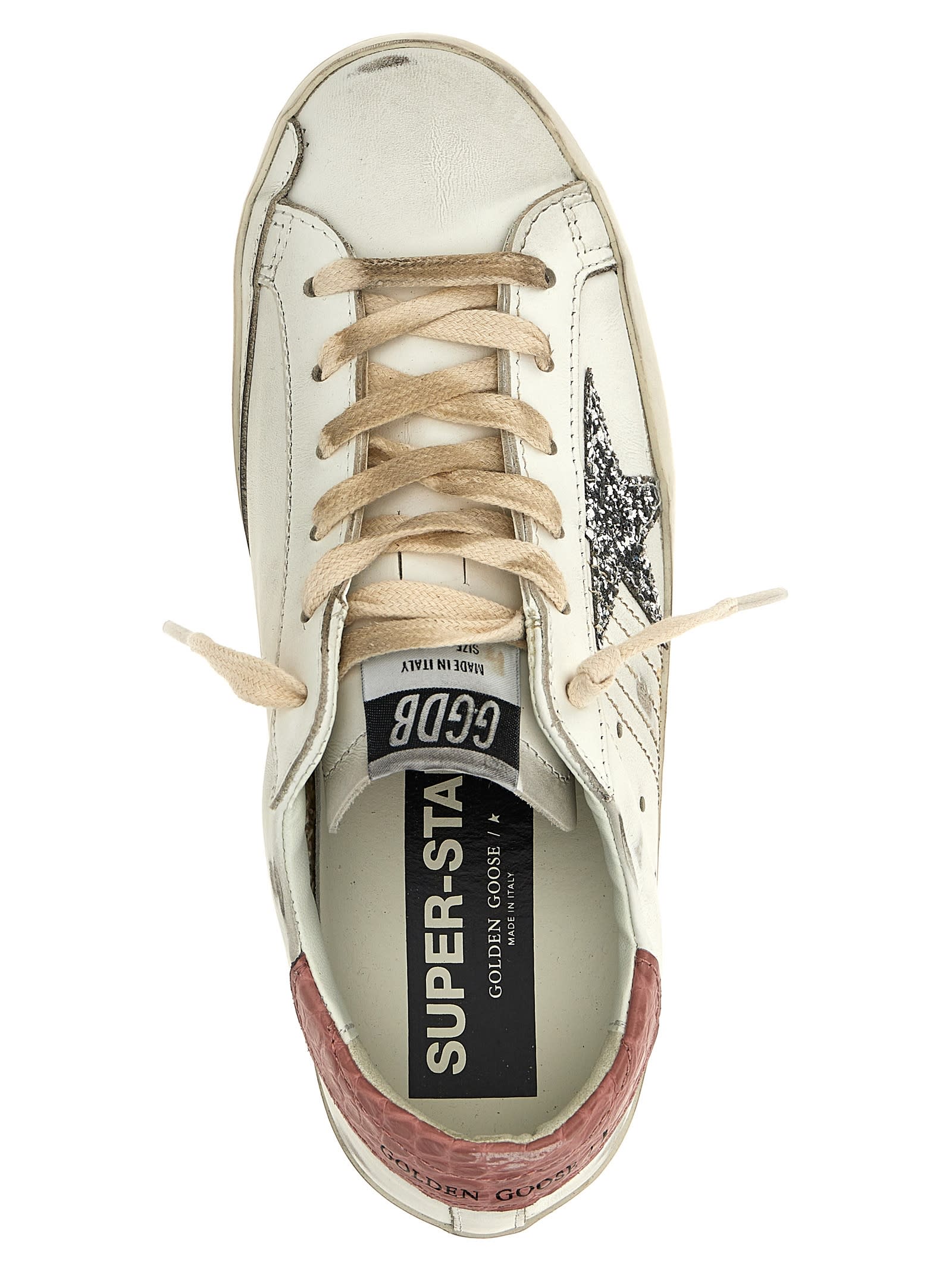 Shop Golden Goose Superstar Sneakers In White