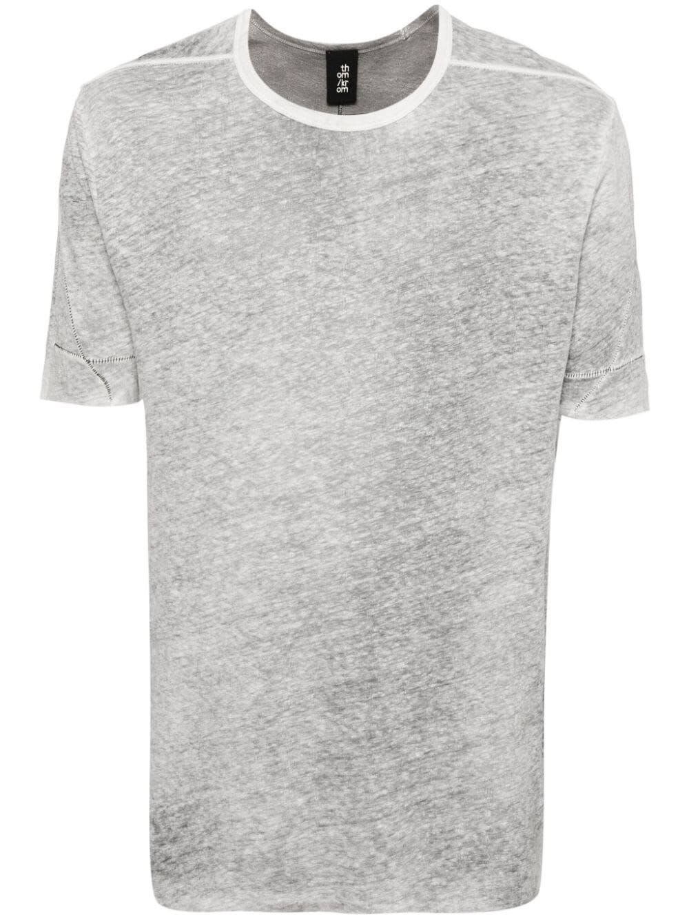 Shop Thom Krom Short Sleeves T-shirt In Cream