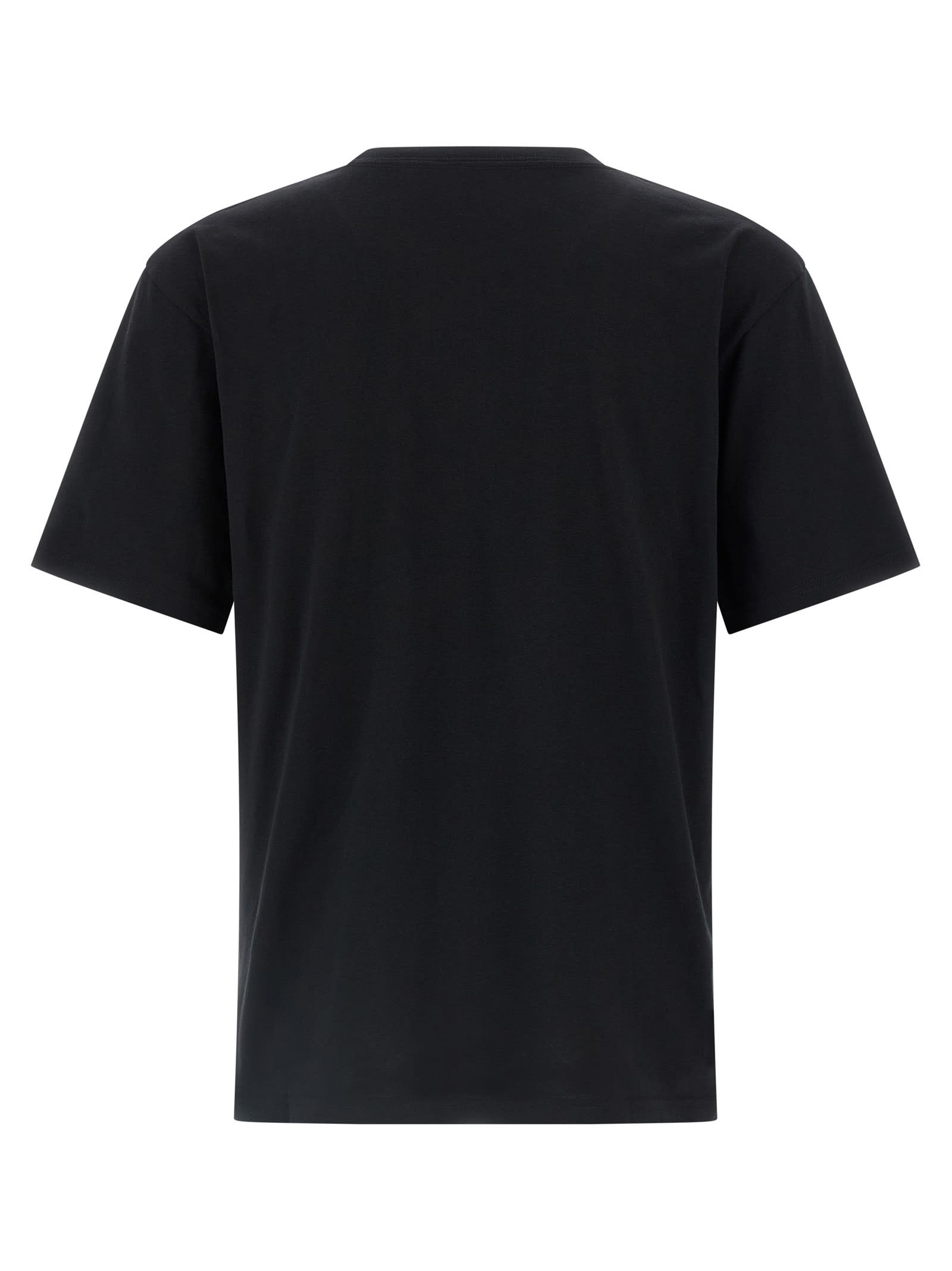Valentino Cotton T-shirt Wuth Apollon Dyonisos Graphic Print In Black