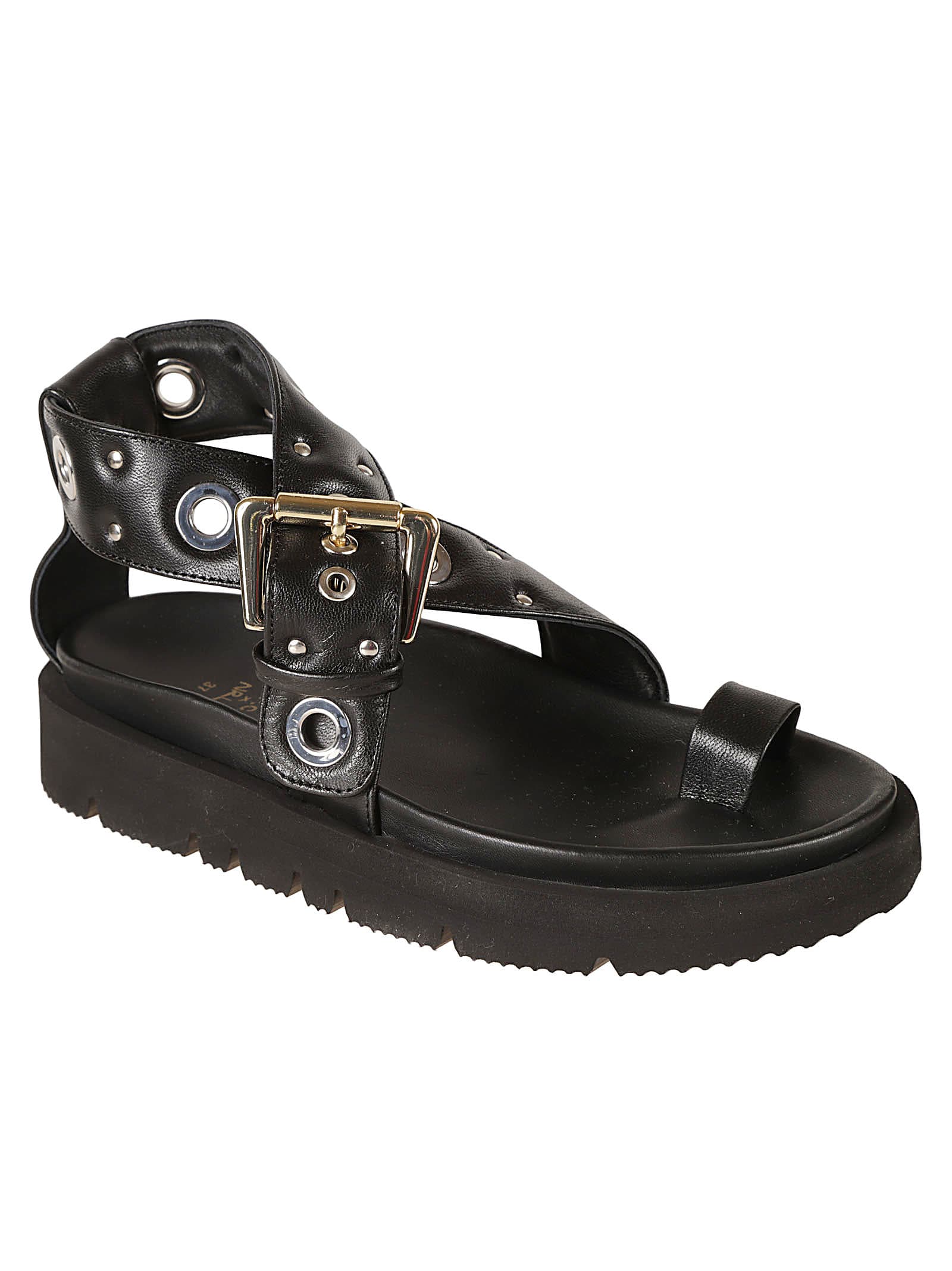 Shop Apc Concarneau Sandals In Black