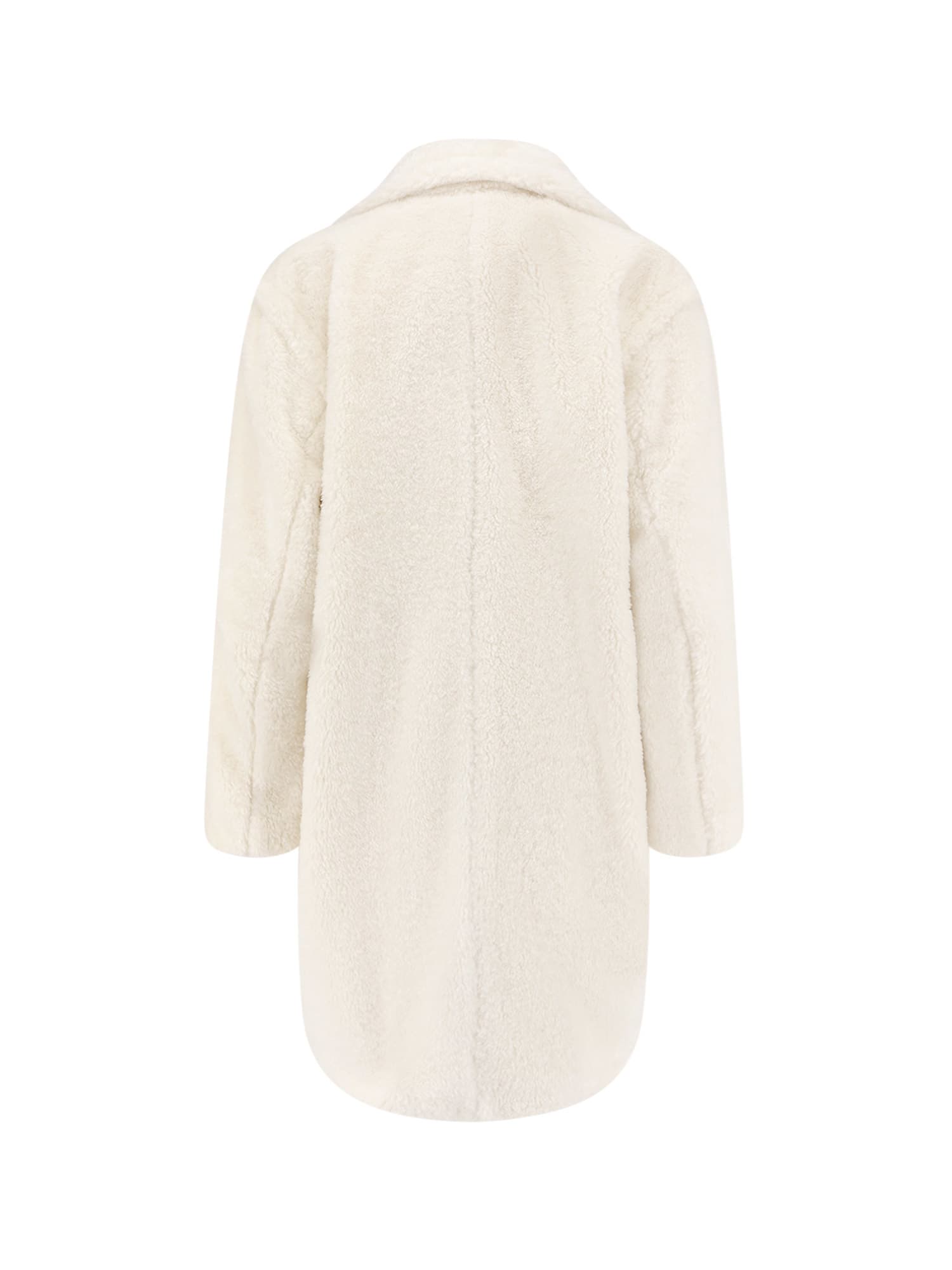 Hugo Boss Catedy Synthetic Fur Coat In White