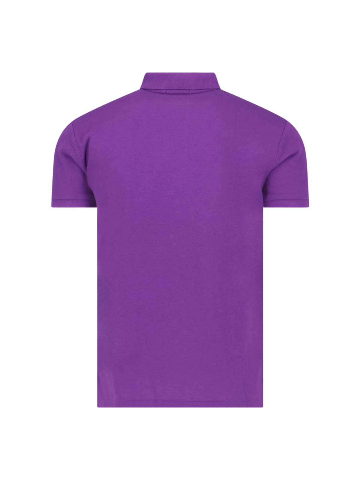 Shop Polo Ralph Lauren Embroidered Logo Polo Shirt In Paloma Purple