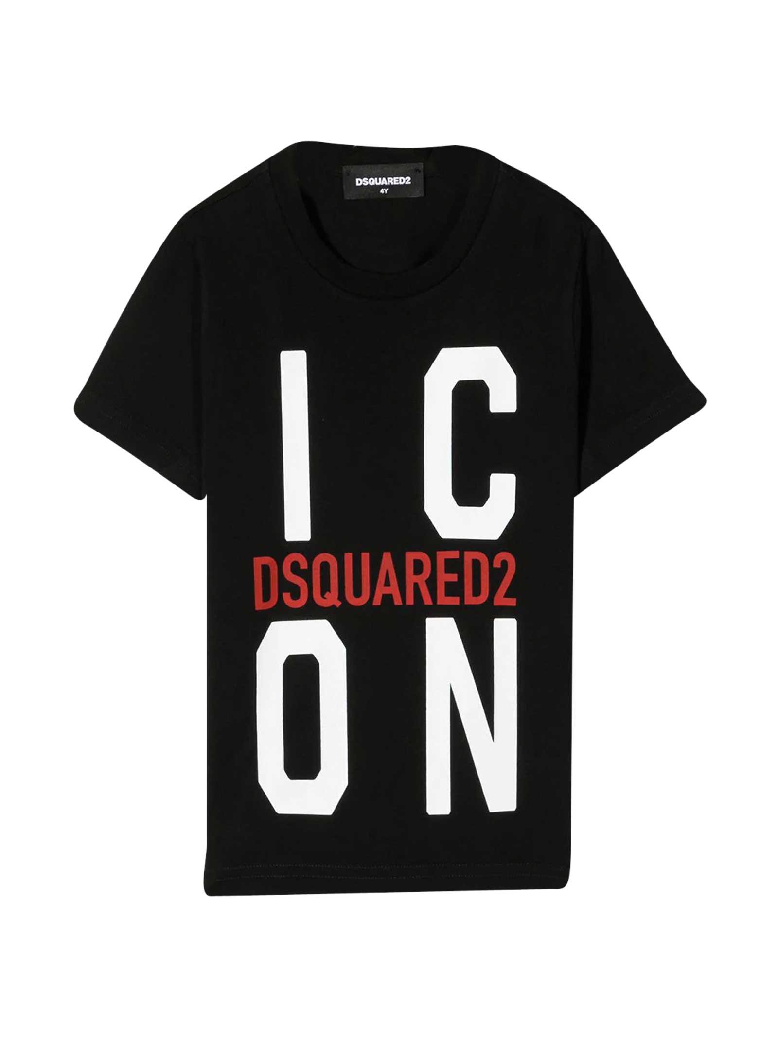 Dsquared2 Cottons ICON T-SHIRT WITH PRINT