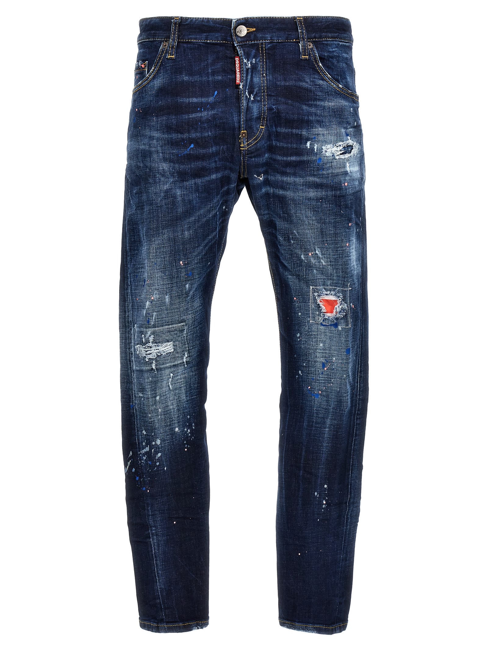 Shop Dsquared2 Sexy Twist Jeans In Navy