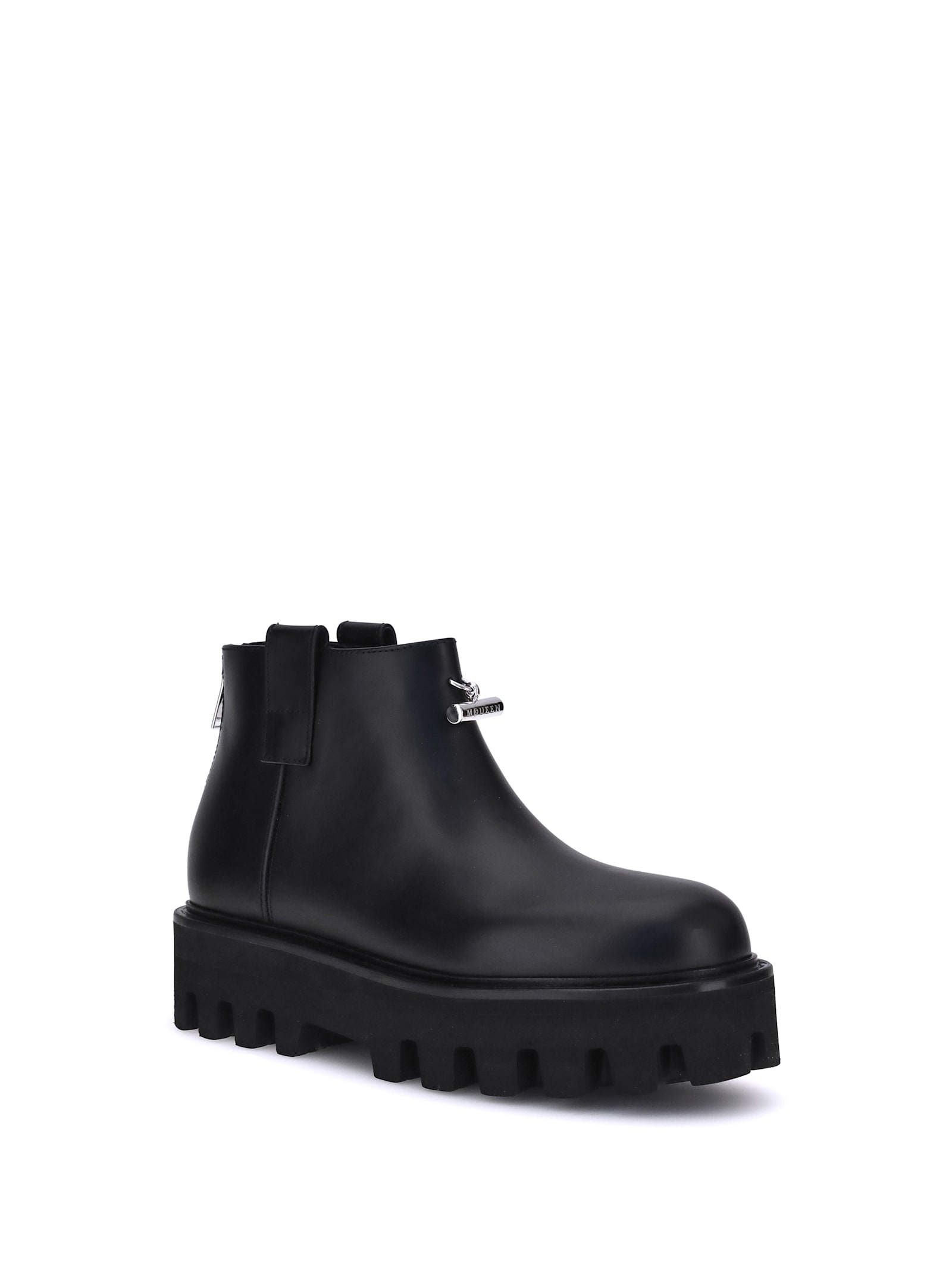 Alexander Mcqueen Platform Ankle Boots In Multi