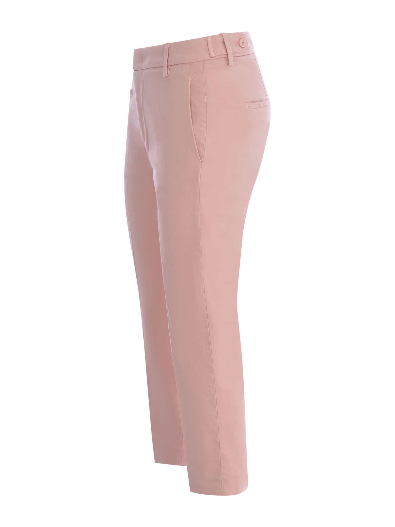 Shop Dondup Trousers  Ariel In Stretch Cotton In Rosa