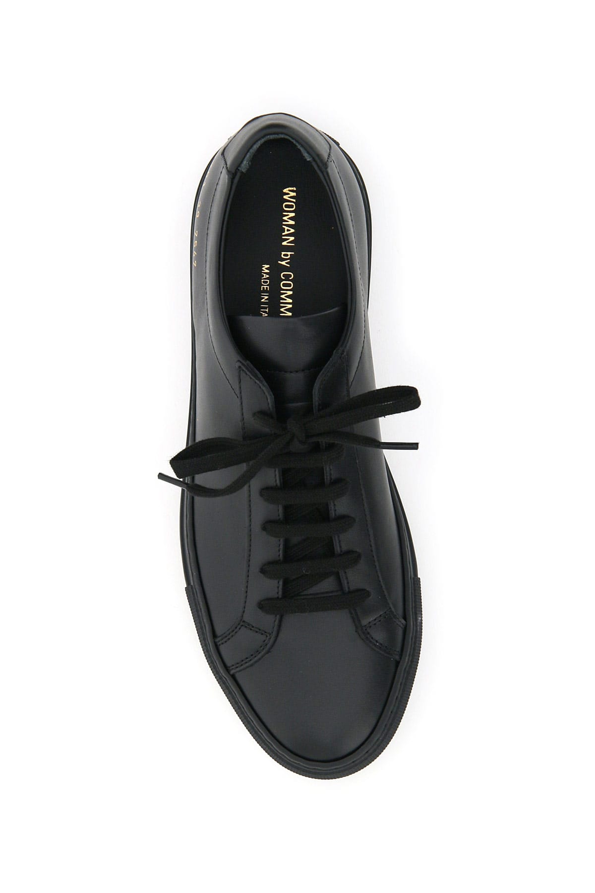 Shop Common Projects Original Achilles Leather Sneakers In Black (black)