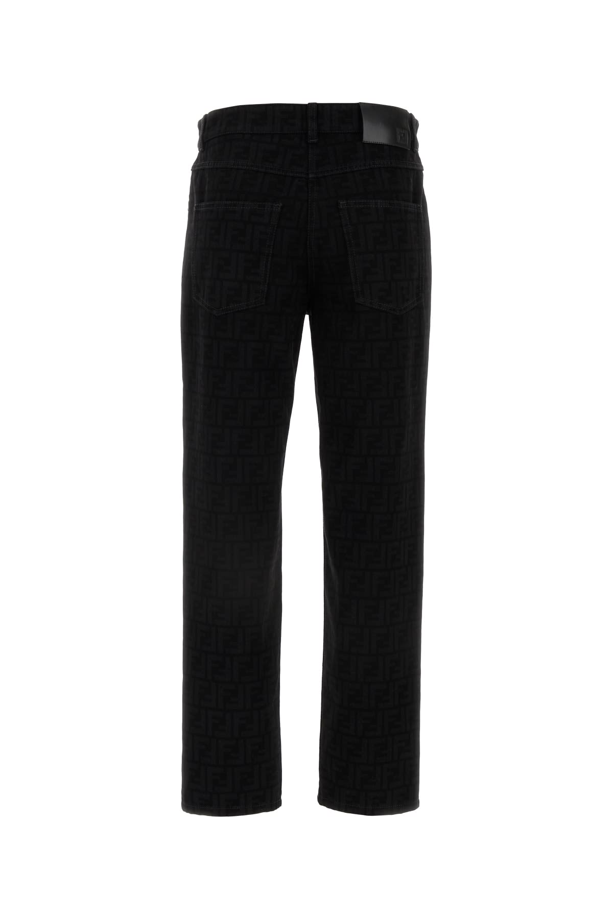 Shop Fendi Jeans Ff Black Denim