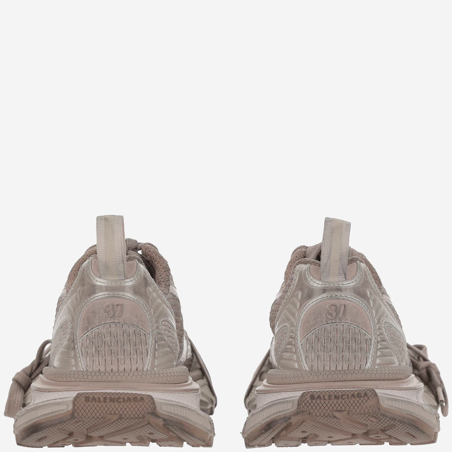 Balenciaga Multicolor Mesh And Rubber 3xl Sneakers In Nude & Neutrals
