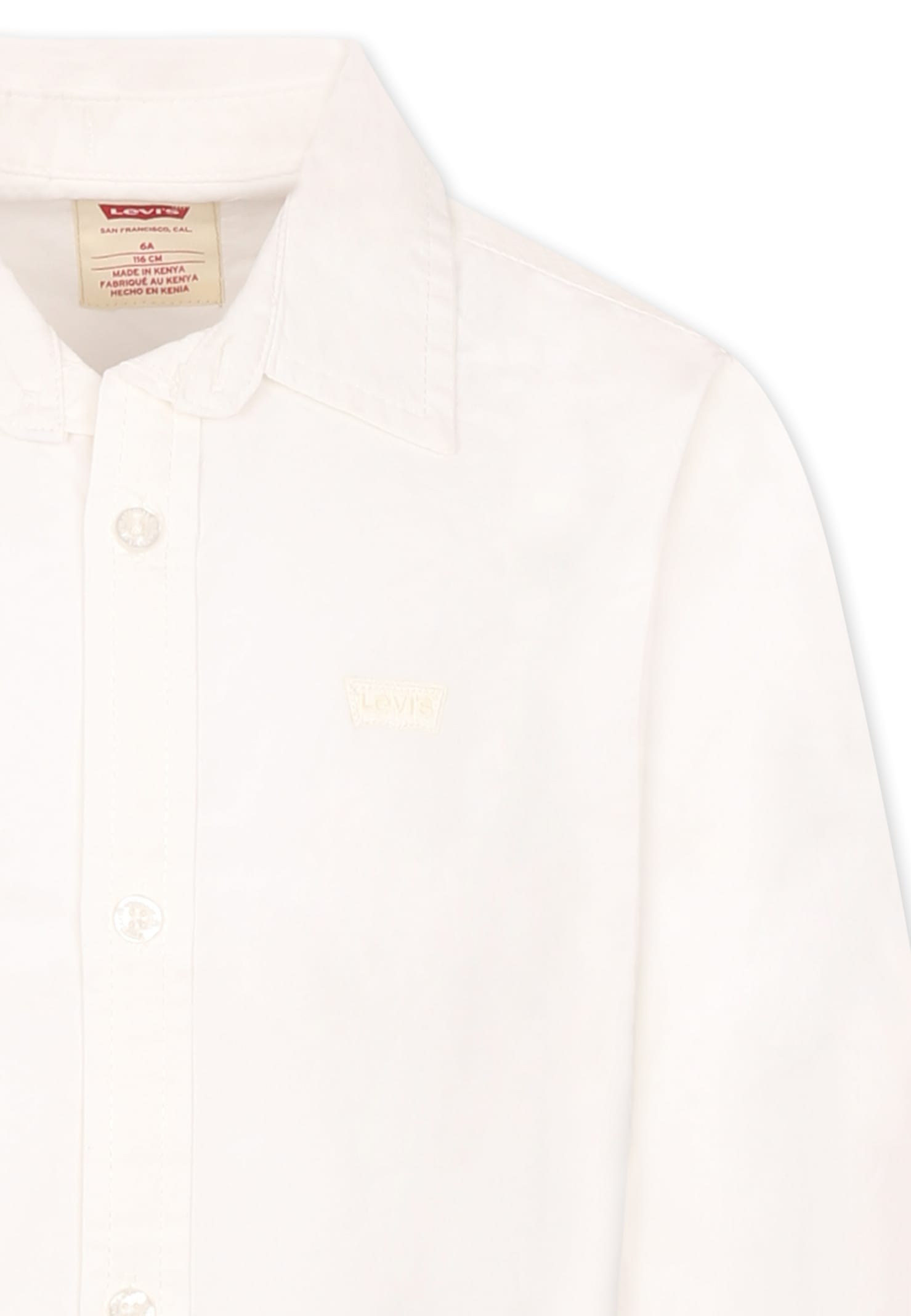 LEVI'S WHITE SHIRT FOR BOY WITH LOGO