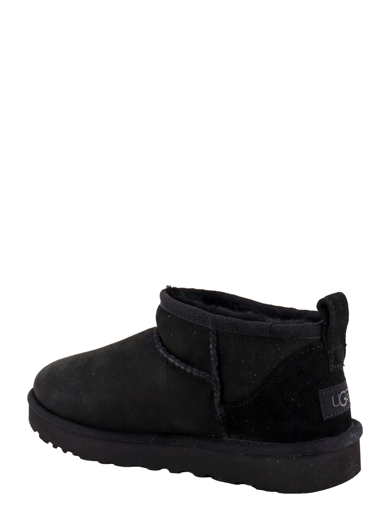 Shop Ugg Classic Ultra Mini Ankle Boots In Blk