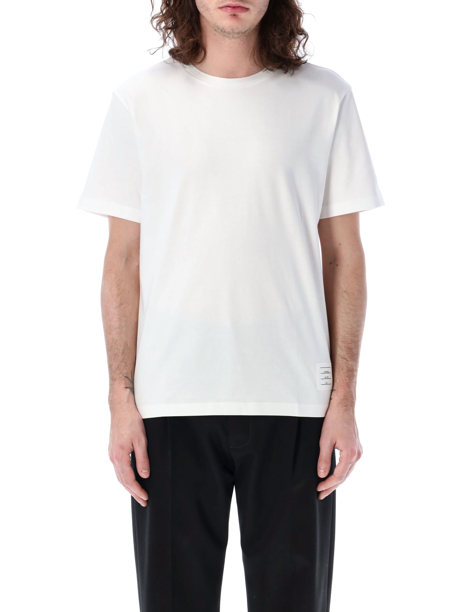Shop Thom Browne Relaxed Fit T-shirt In White