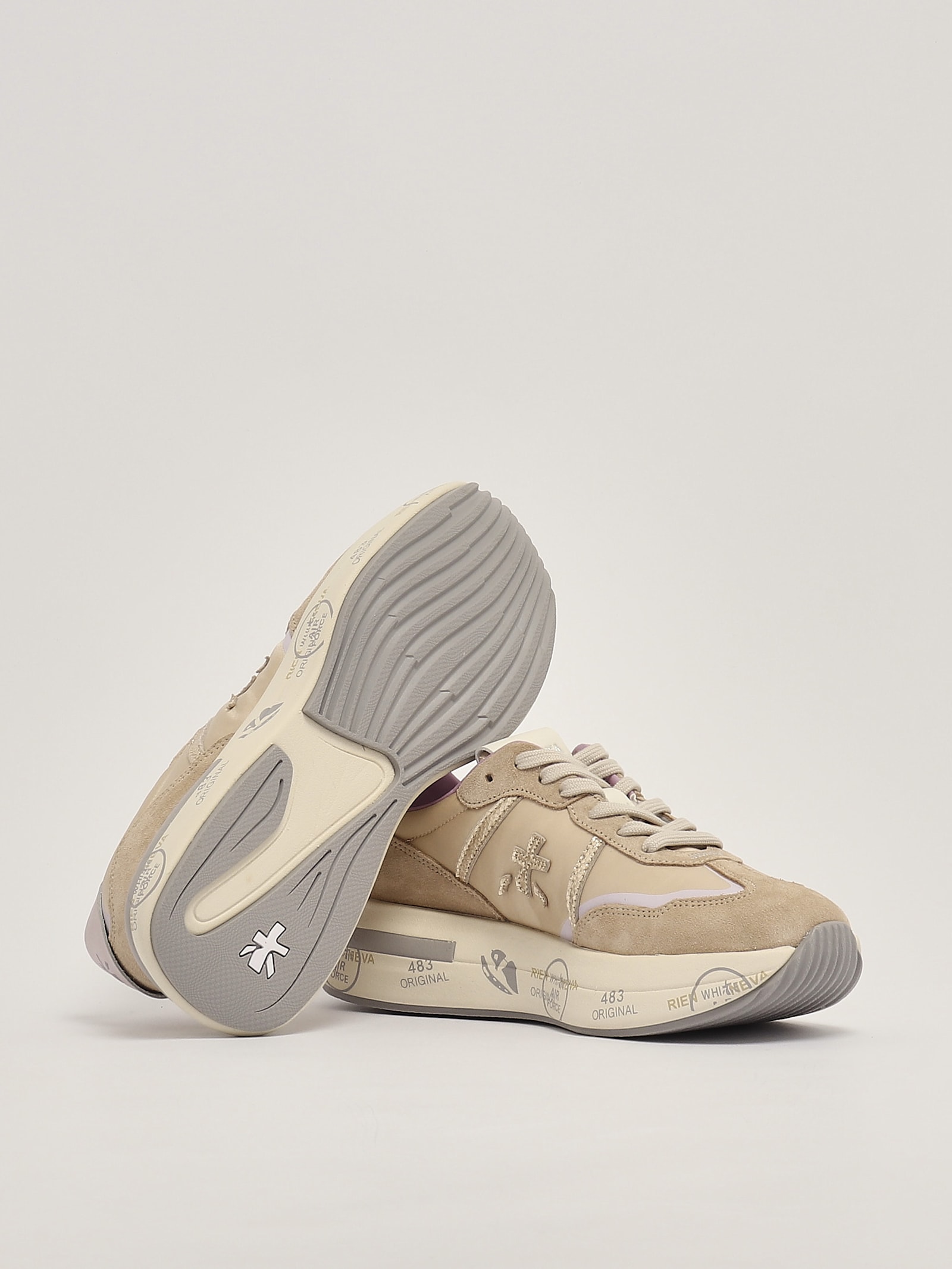 Shop Premiata Cassie Sneaker In Beige