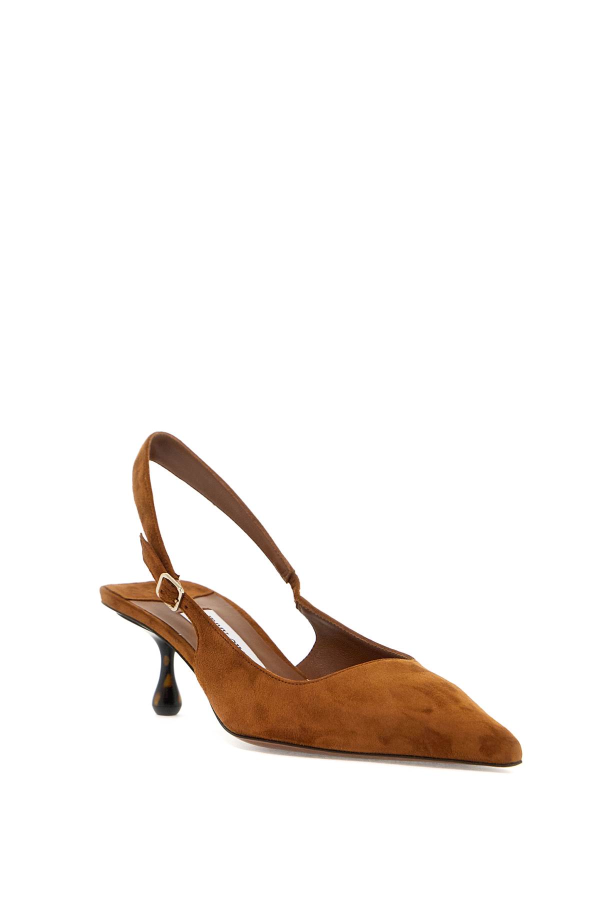 Shop Jimmy Choo Slingback Amel In Tan Tortoise (brown)