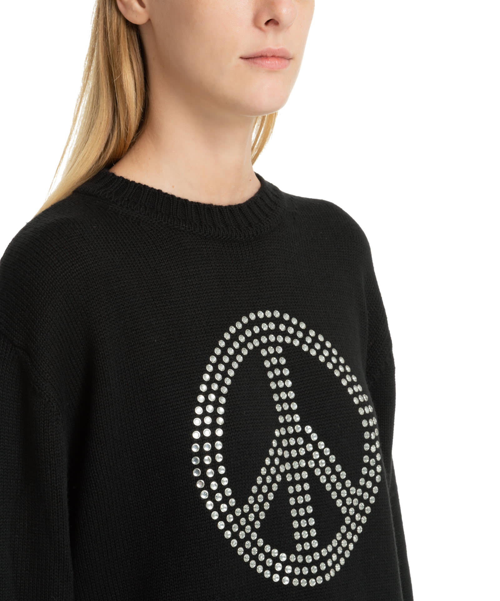 Shop M05ch1n0 Jeans Peace Wool Sweater