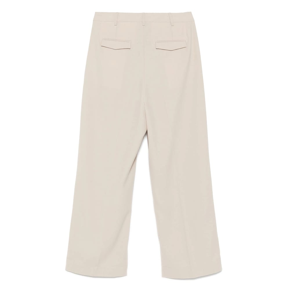 Herskind Pleat-detailed Trousers In Beige