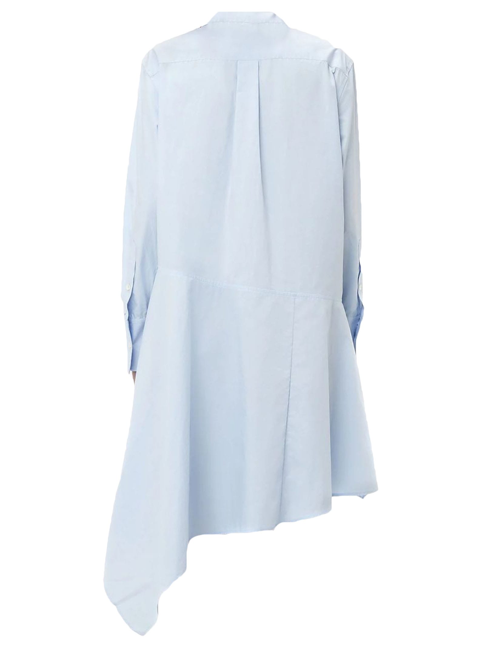 Shop Jw Anderson Crystal Hem Shirt Dress In Blue