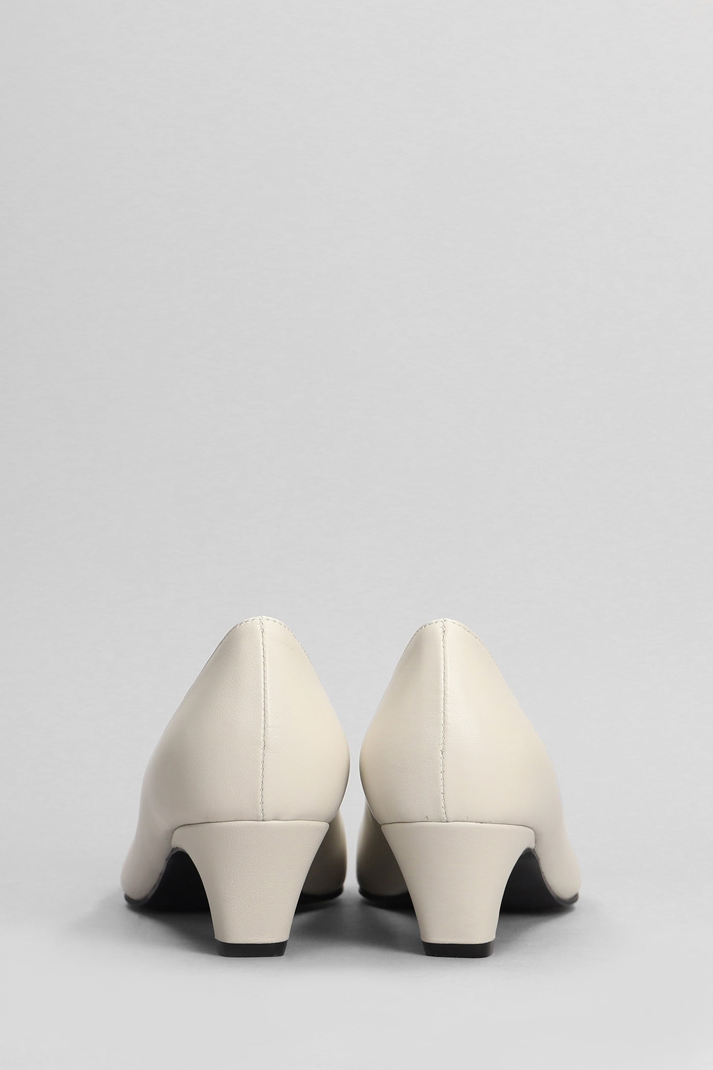 Shop Roberto Festa Moon Pumps In Beige Leather