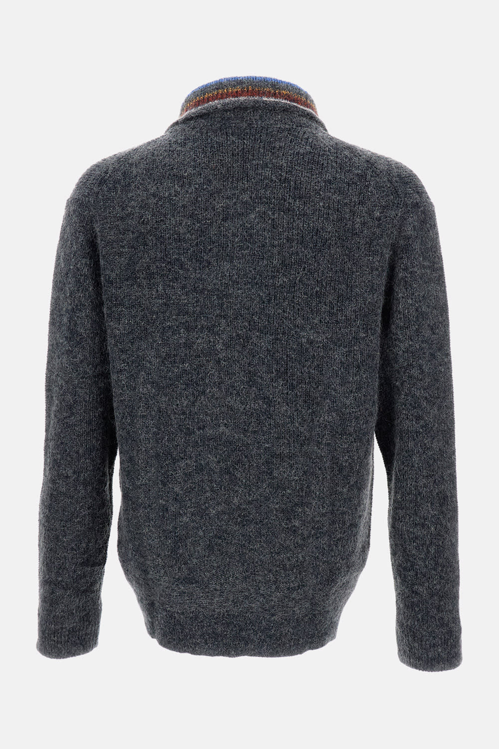 Paul Smith Mens Sweater Zip Neck In Gray