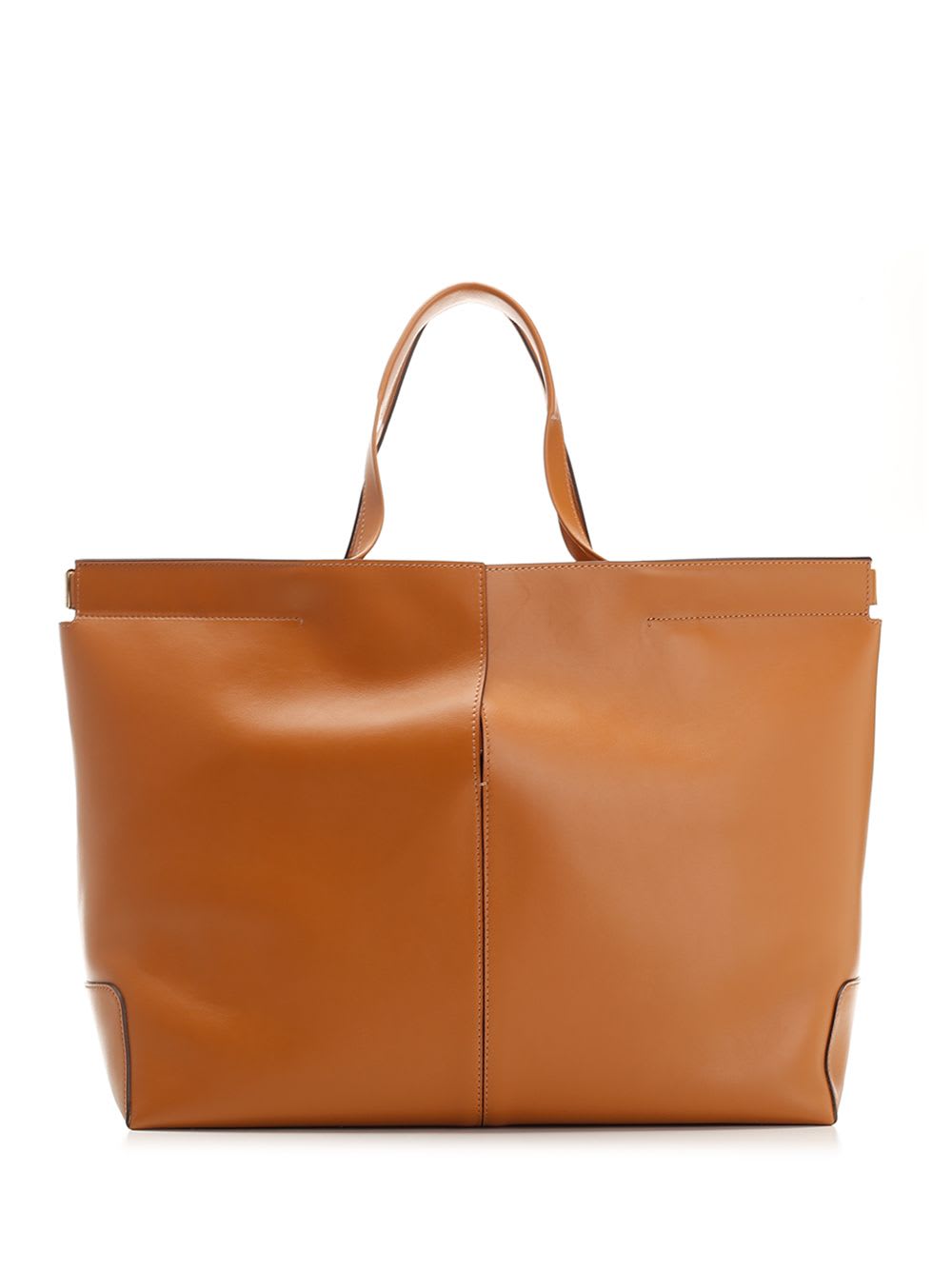 Shop Tod's Di Bag Folio Medium Tote In Brown