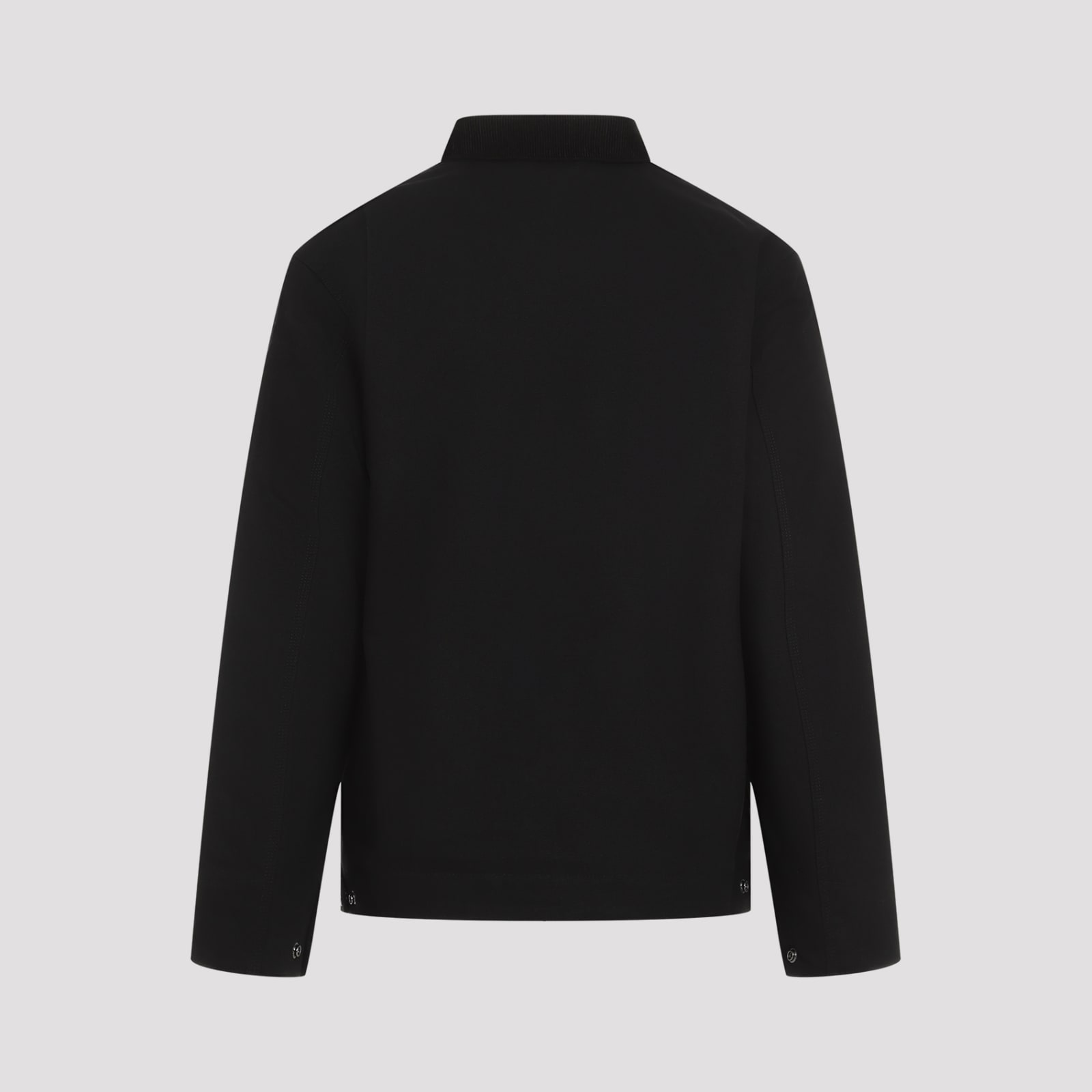 Carhartt Structured Collared Front Pocket Long Sleeve Jacket In Black