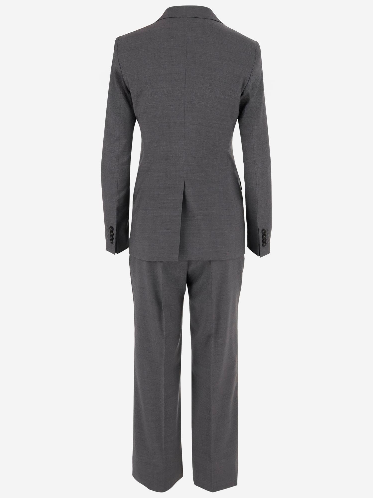 Shop Tagliatore Stretch Virgin Wool Suit In Grey