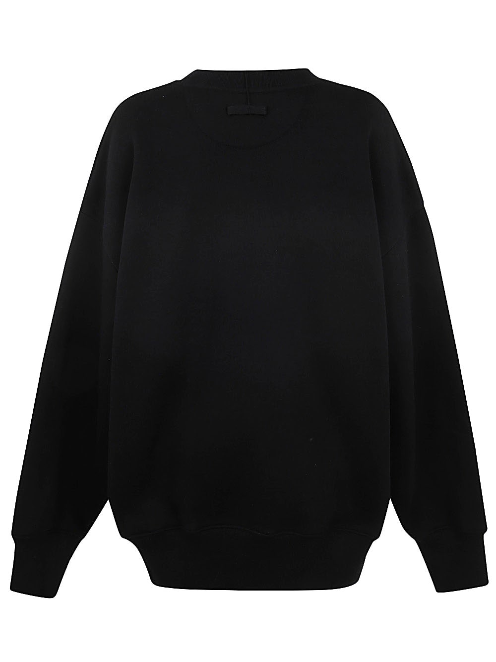 Shop Jean Paul Gaultier Crewneck Cotton Sweatshirt With Detail In Black White