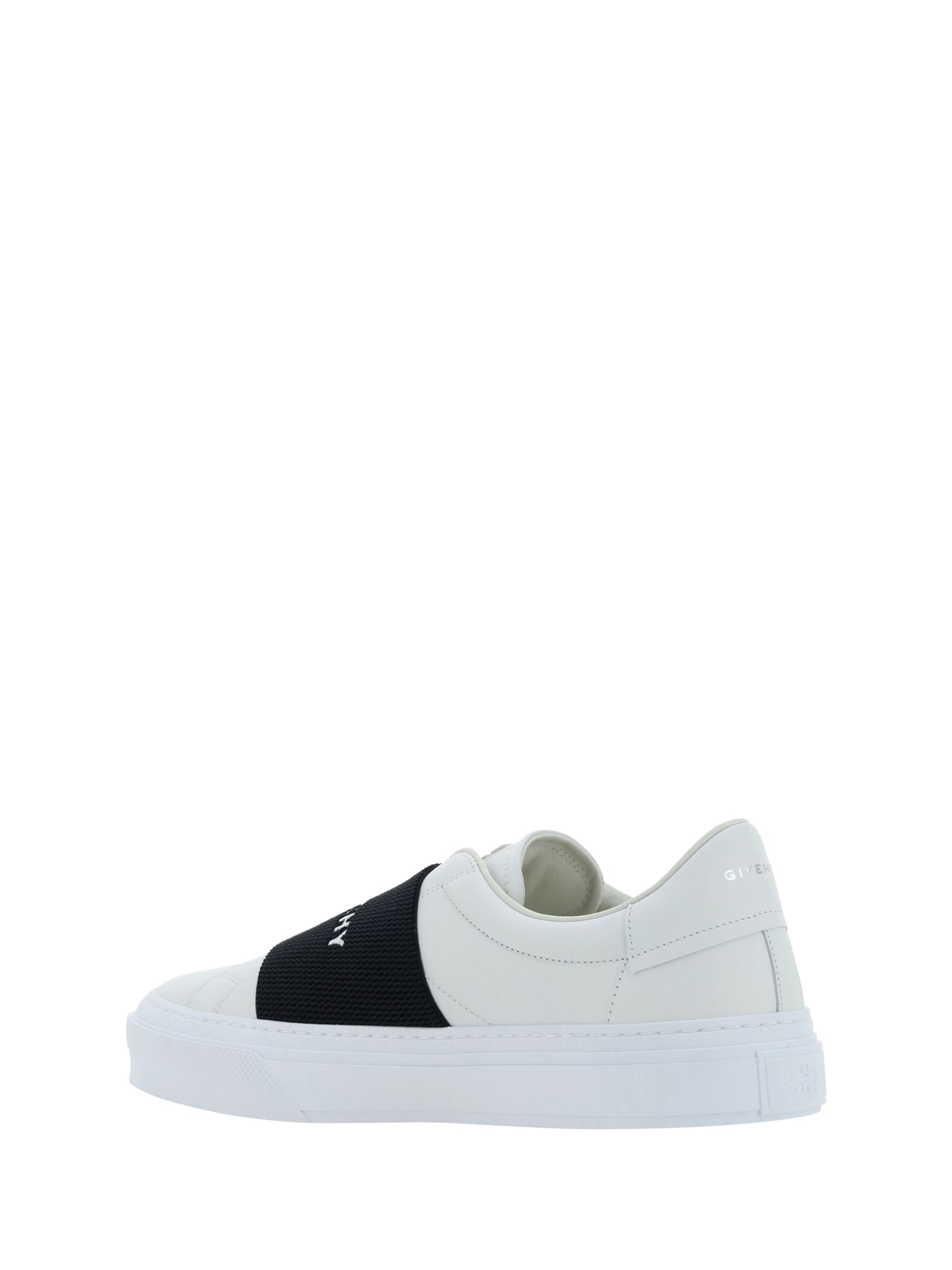 Shop Givenchy City Court Sneakers In White Black