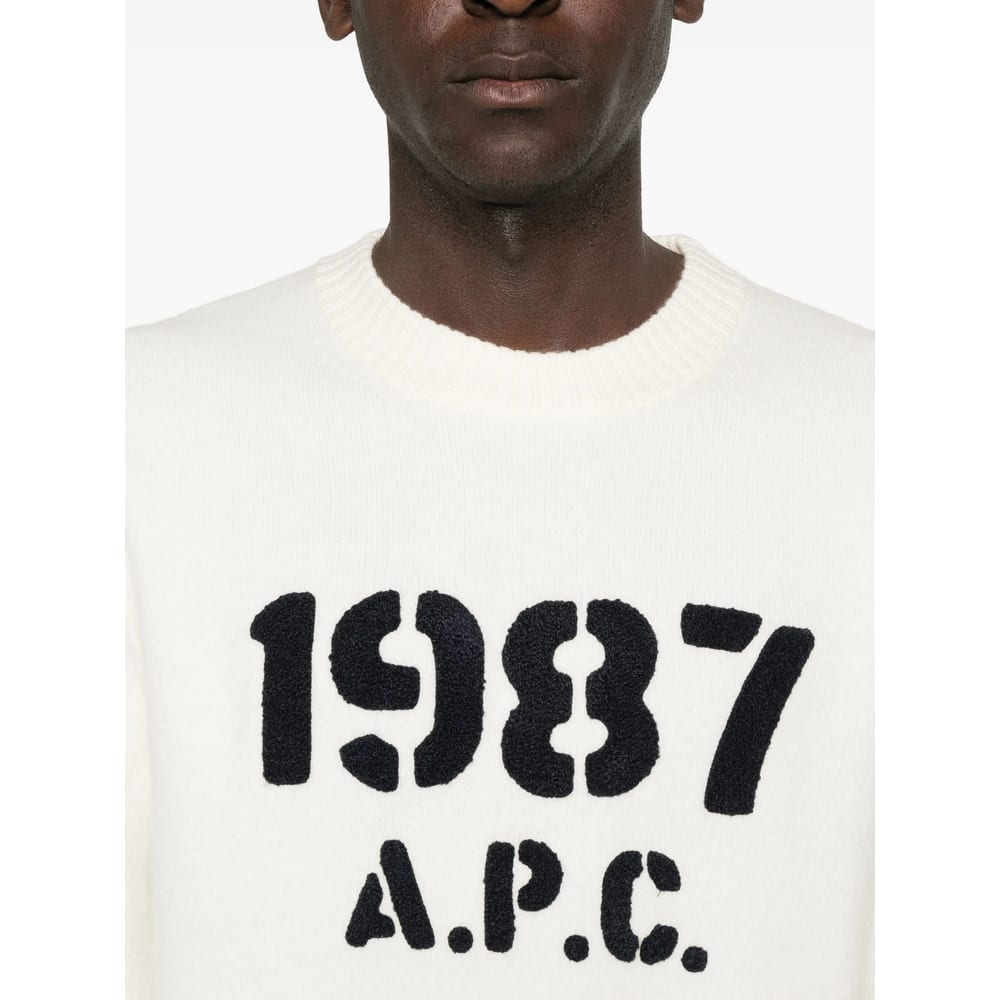 Apc Sweater A. P.c. Men Color Ecru In Neutral