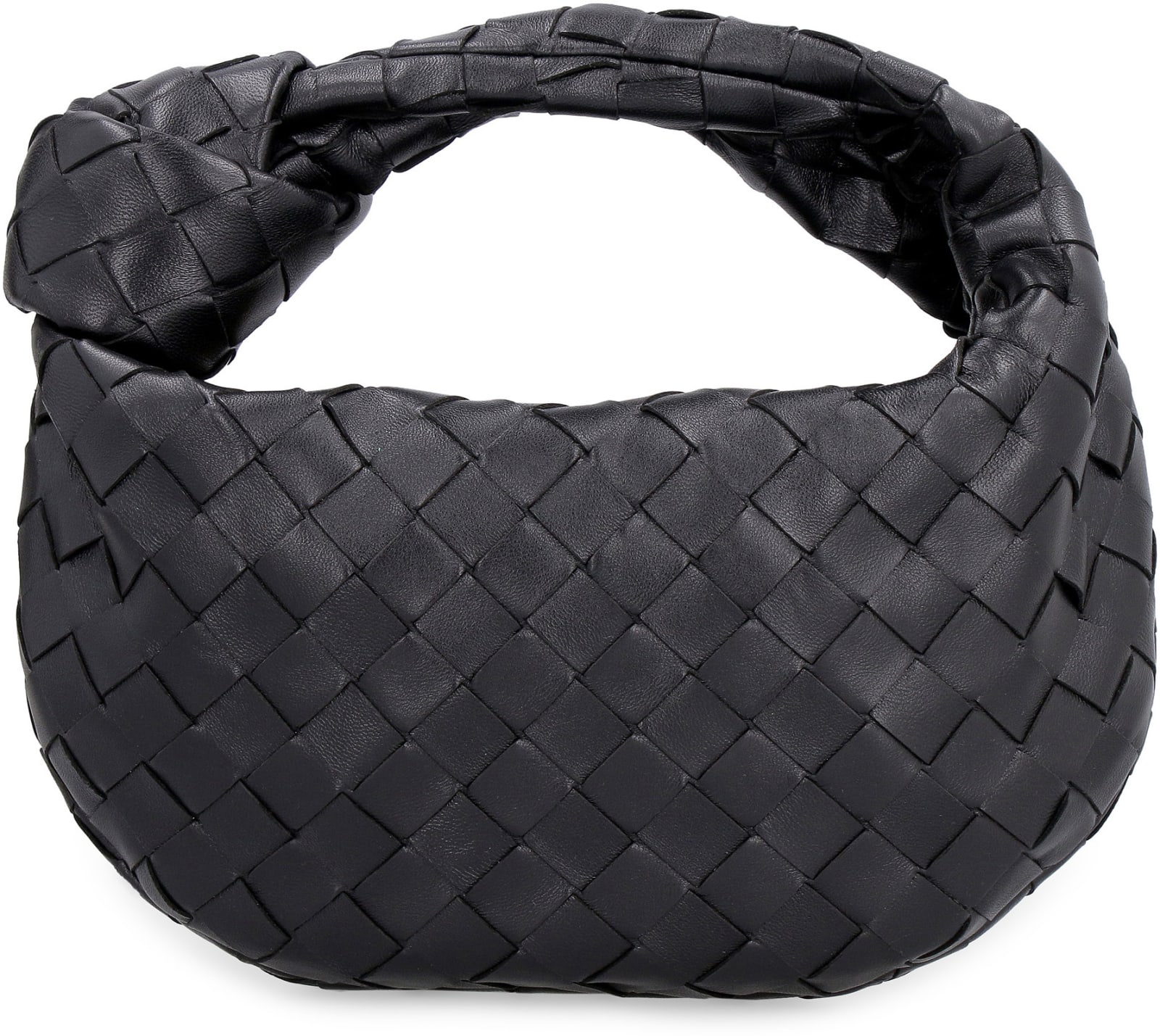Bottega Veneta Mini Jodie Leather Bag In Black
