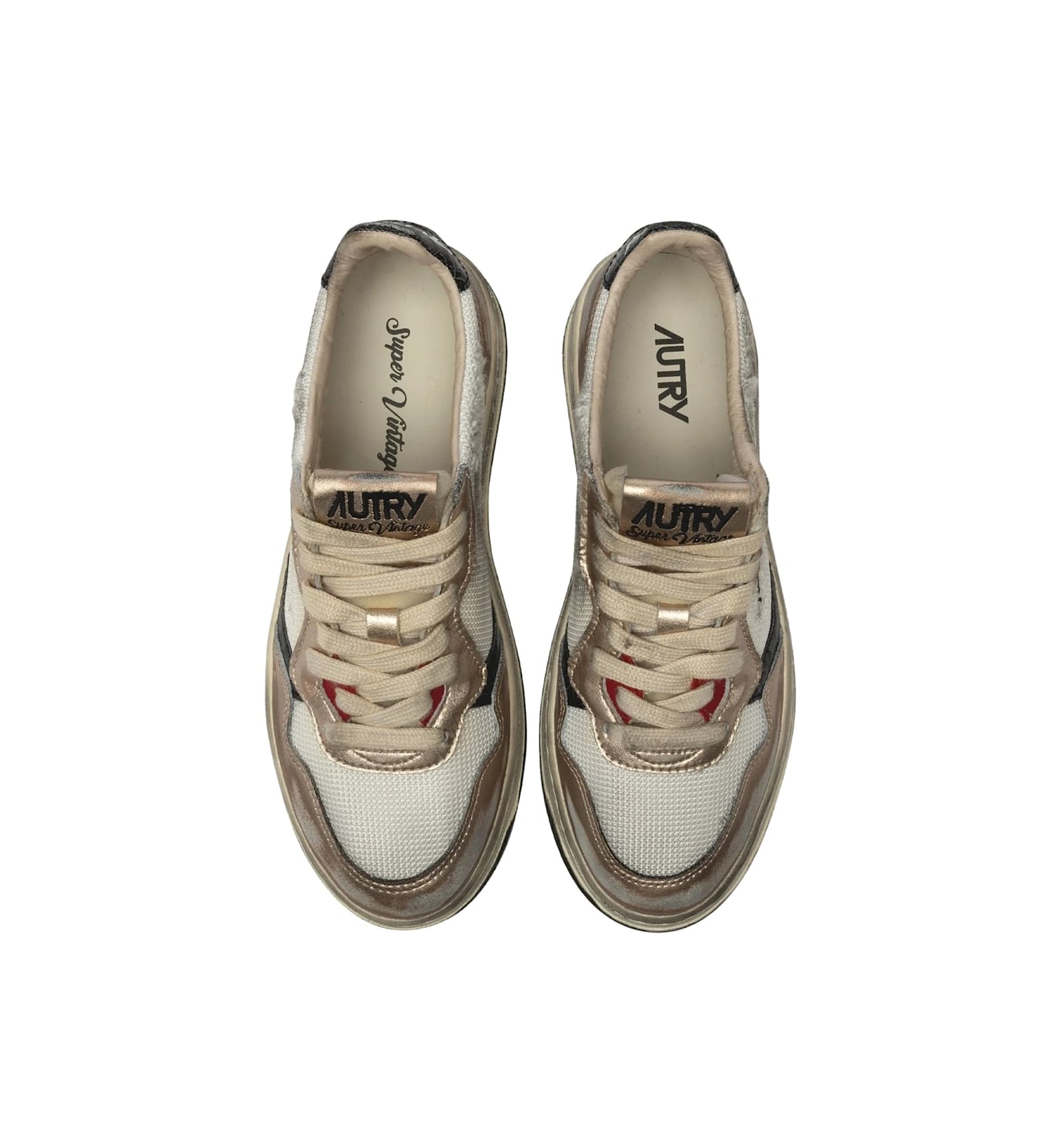 Autry Handcrafted Low-top Sneakers Ankle Padded In Multi