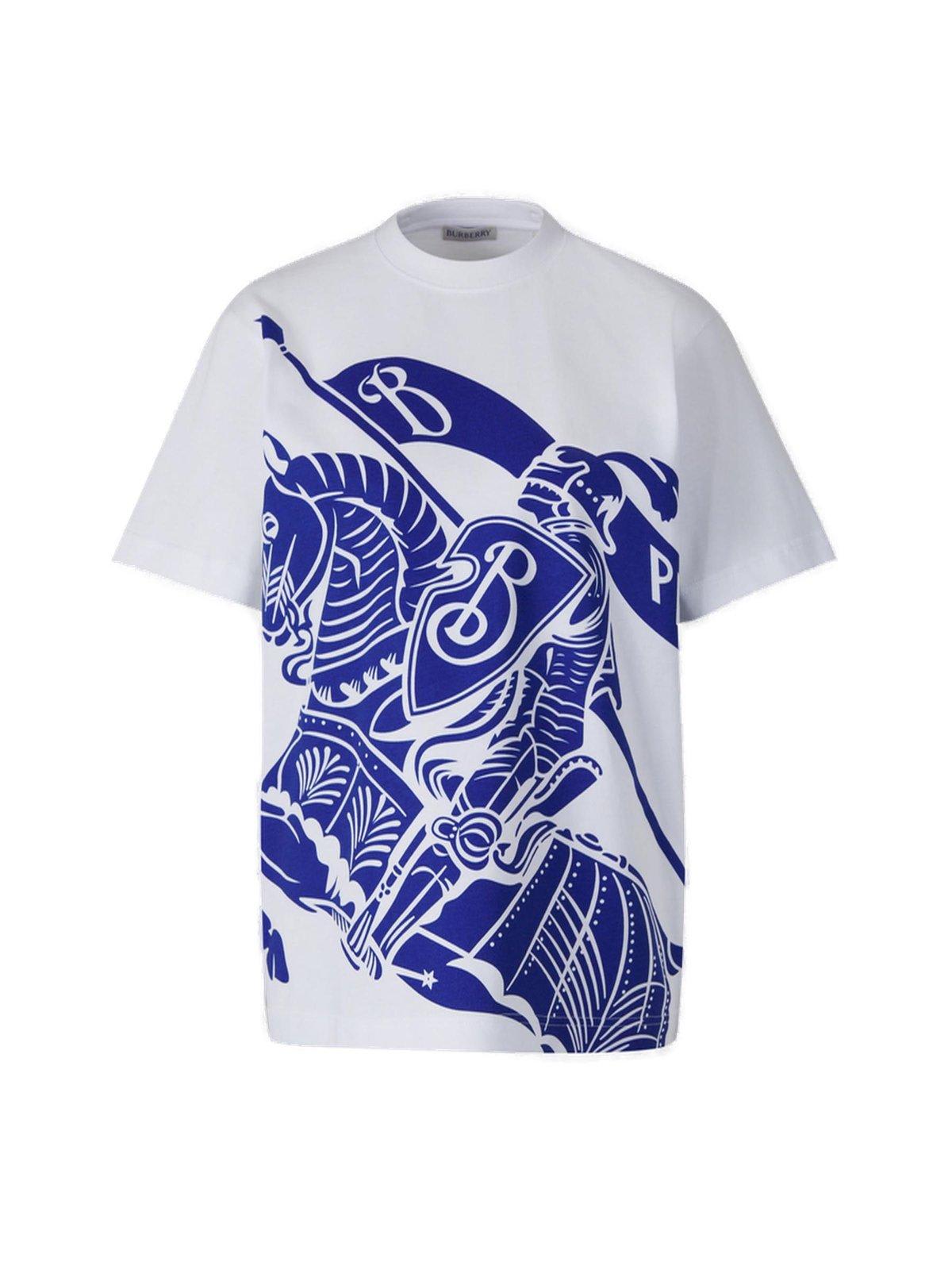 Burberry Ekd Print Long-sleeve T-shirt In White
