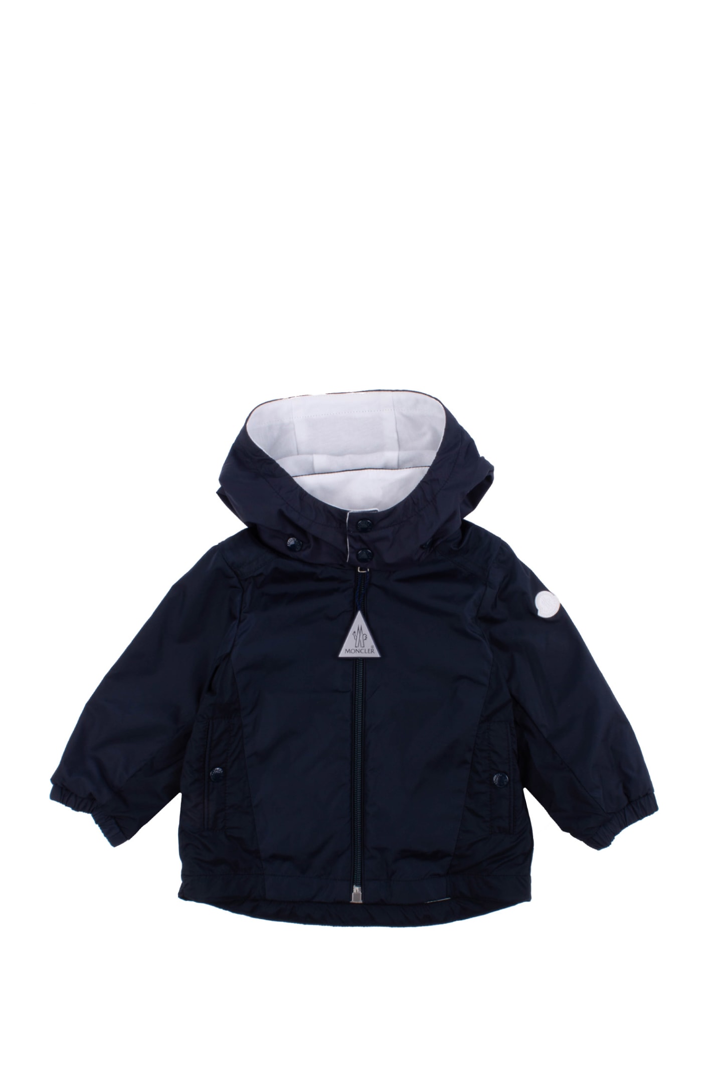 Moncler Babies' Nylon Jacket In Blue