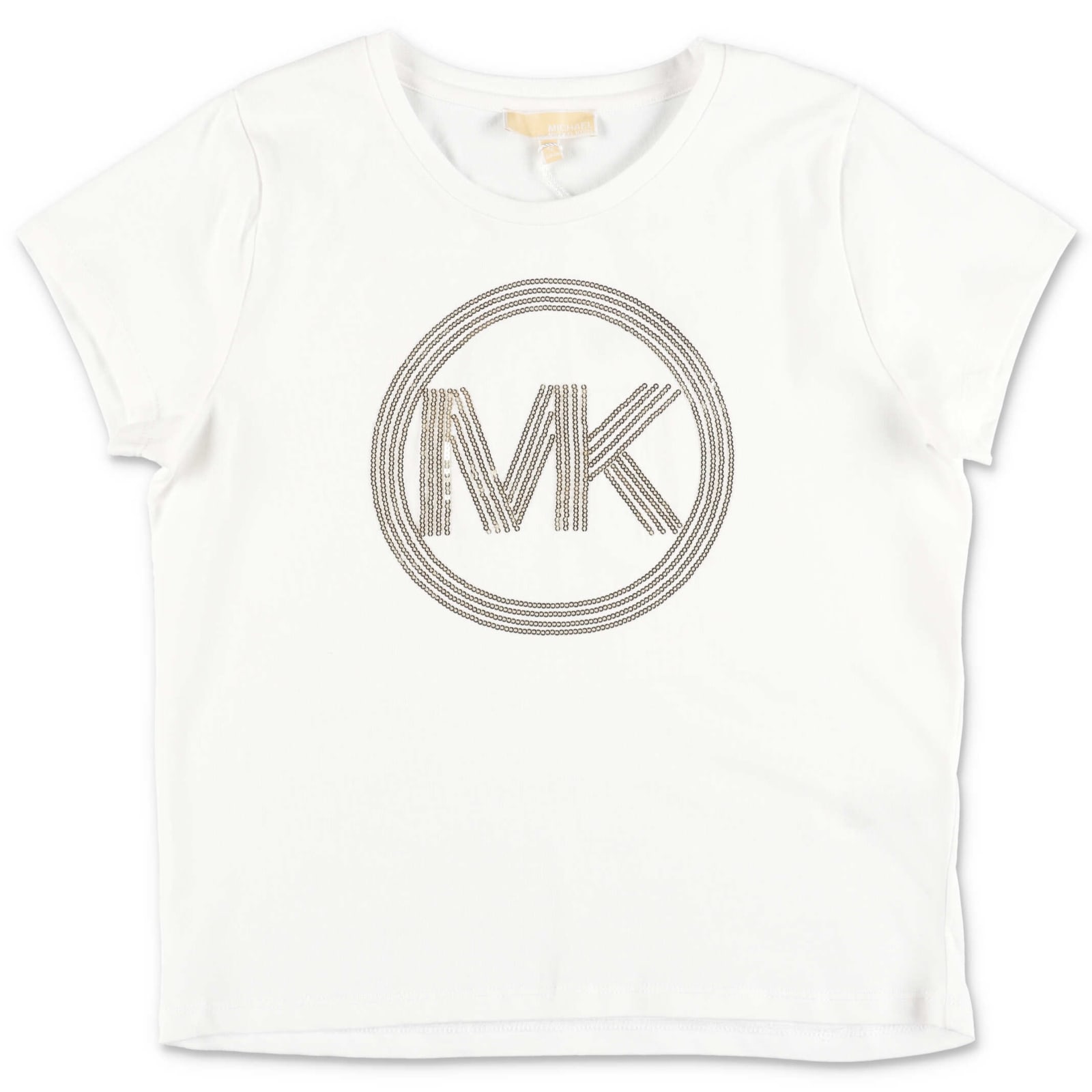 MICHAEL KORS MICHAEL KORS T-SHIRT BIANCA IN JERSEY DI COTONE