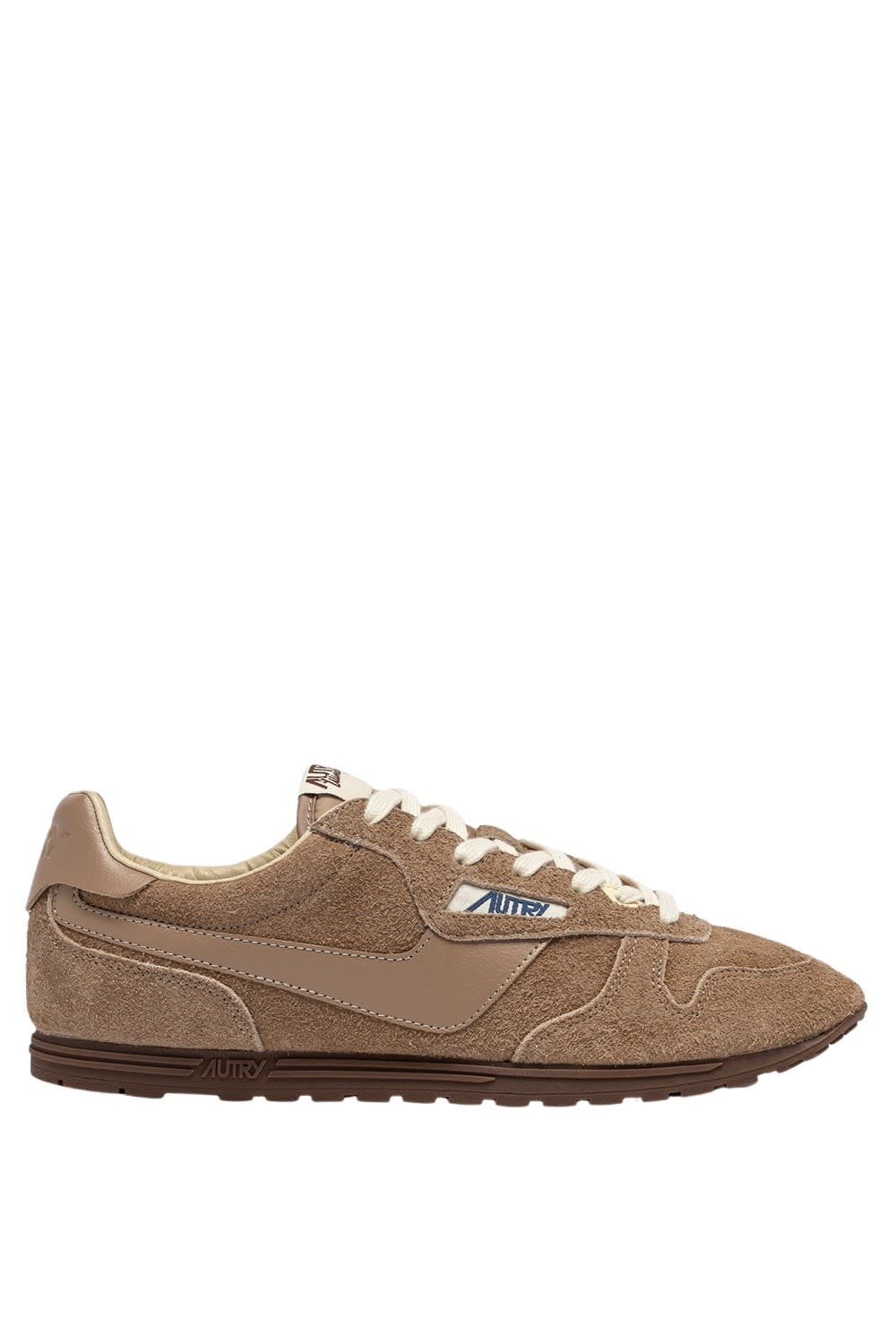 Autry Windspin Tonal Sneakers In Suede And Leather