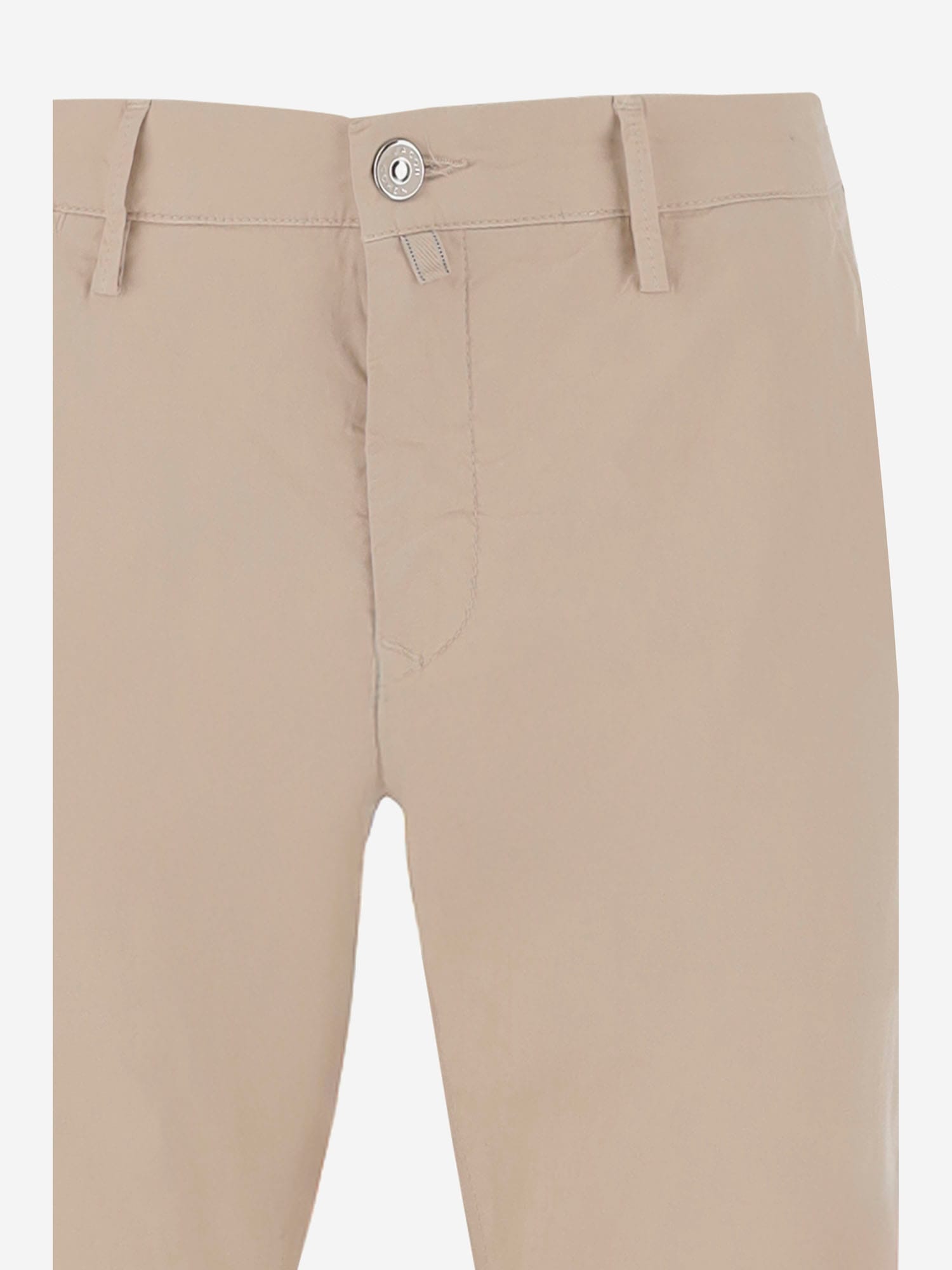 Jacob Cohen Beige Stretch Cotton Pants In Beige