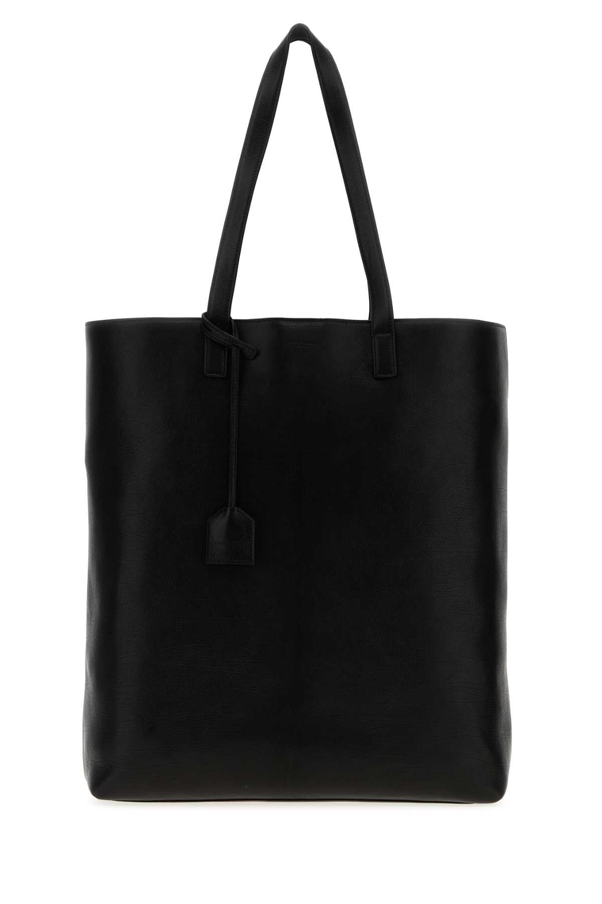 Saint Laurent Black Leather Shopping Bag