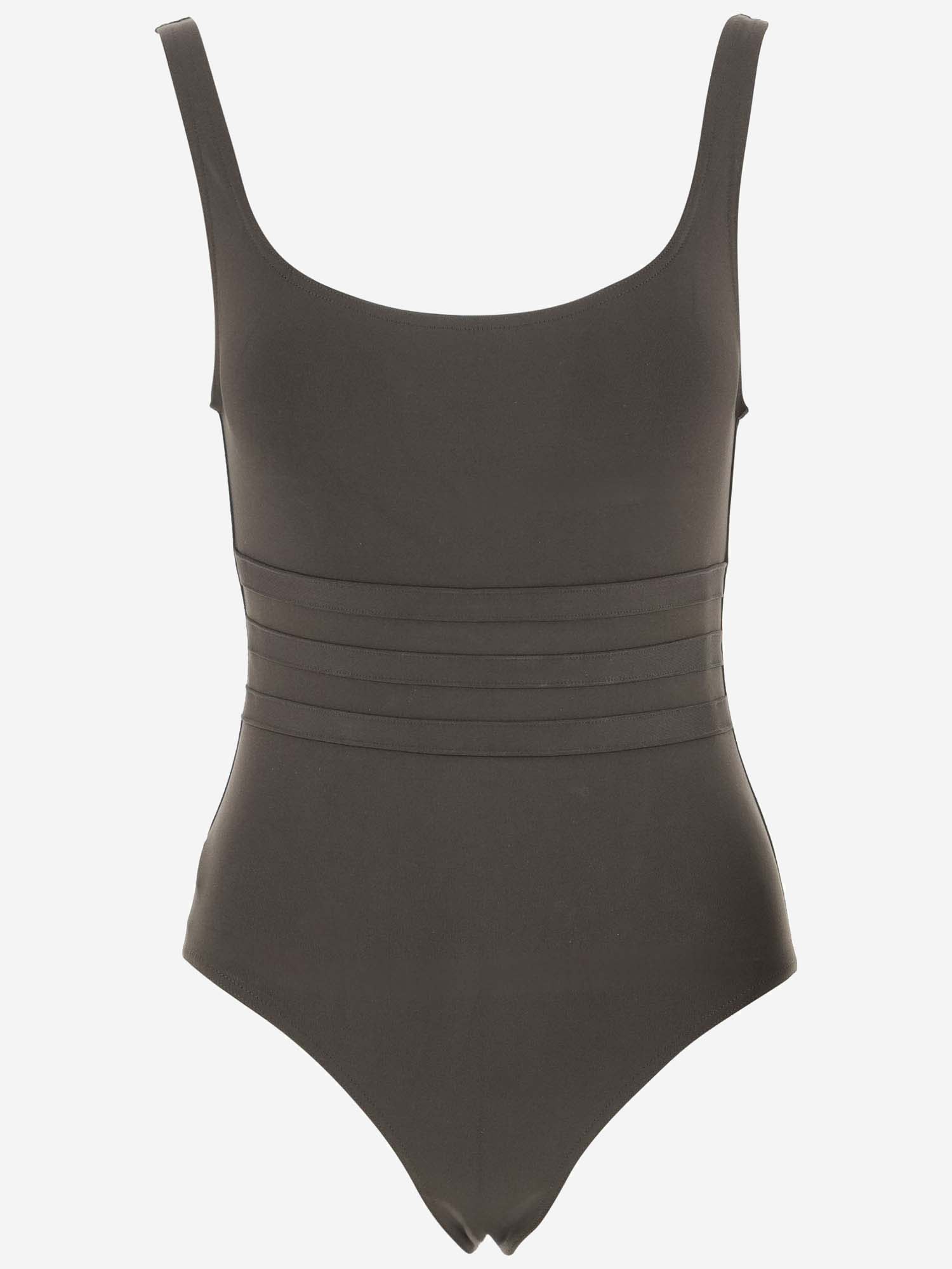 Shop Eres Asia One-piece Swimsuit In Brown