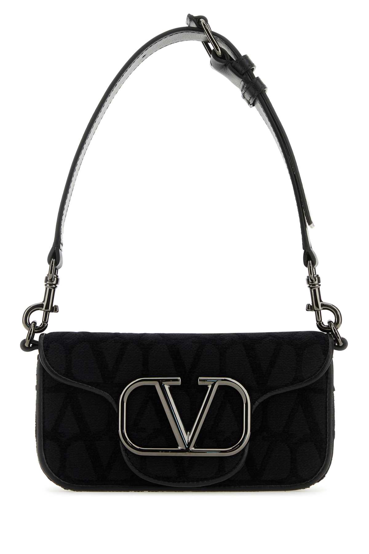 Shop Valentino Toile Iconographe Mini Locã² Shoulder Bag In Nero