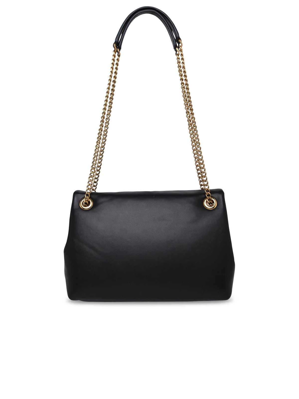 Shop Dolce & Gabbana Medium Devotion Black Nappa Leather Bag