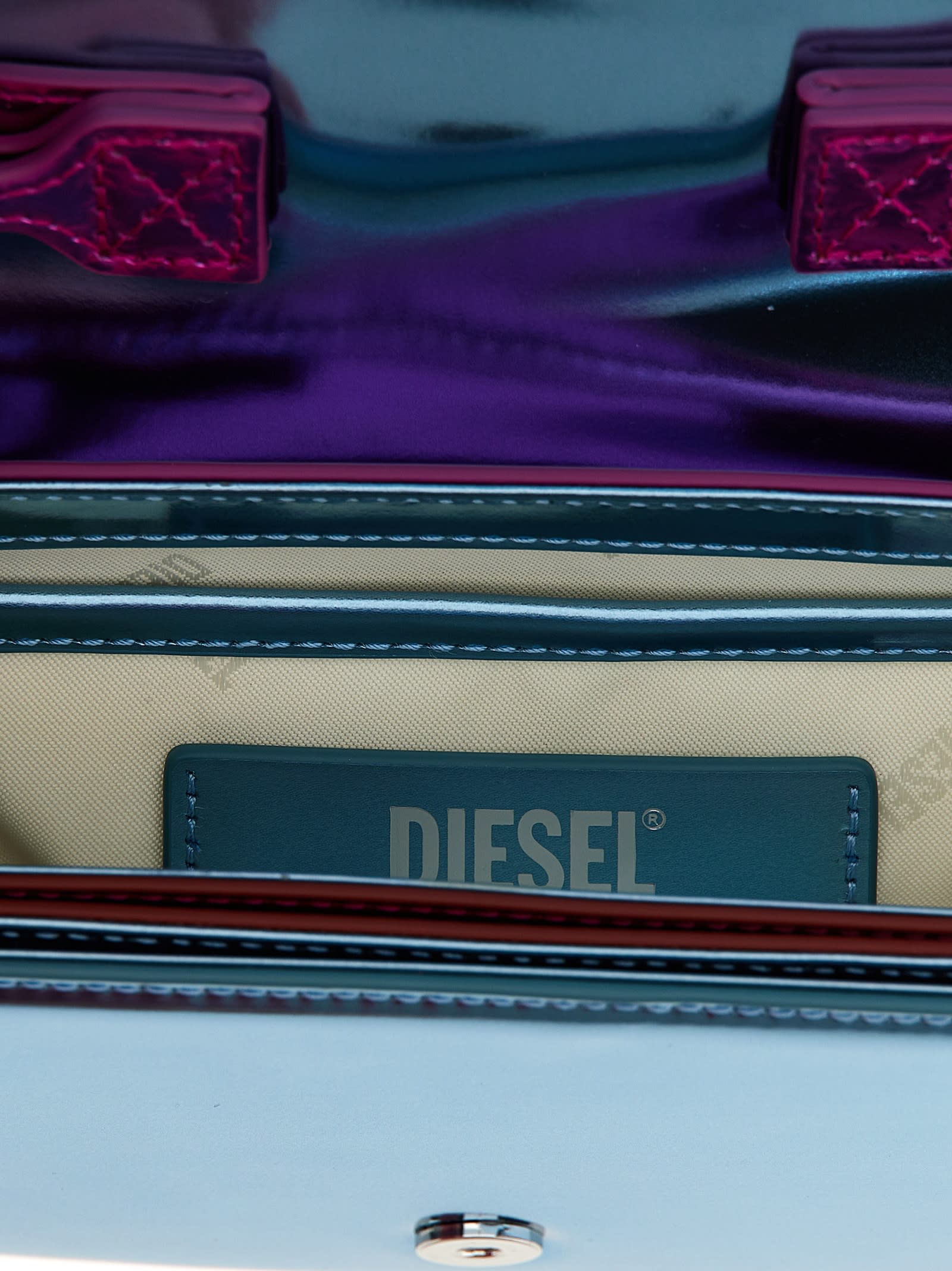 Shop Diesel 1dr Handbag In Clear Blue