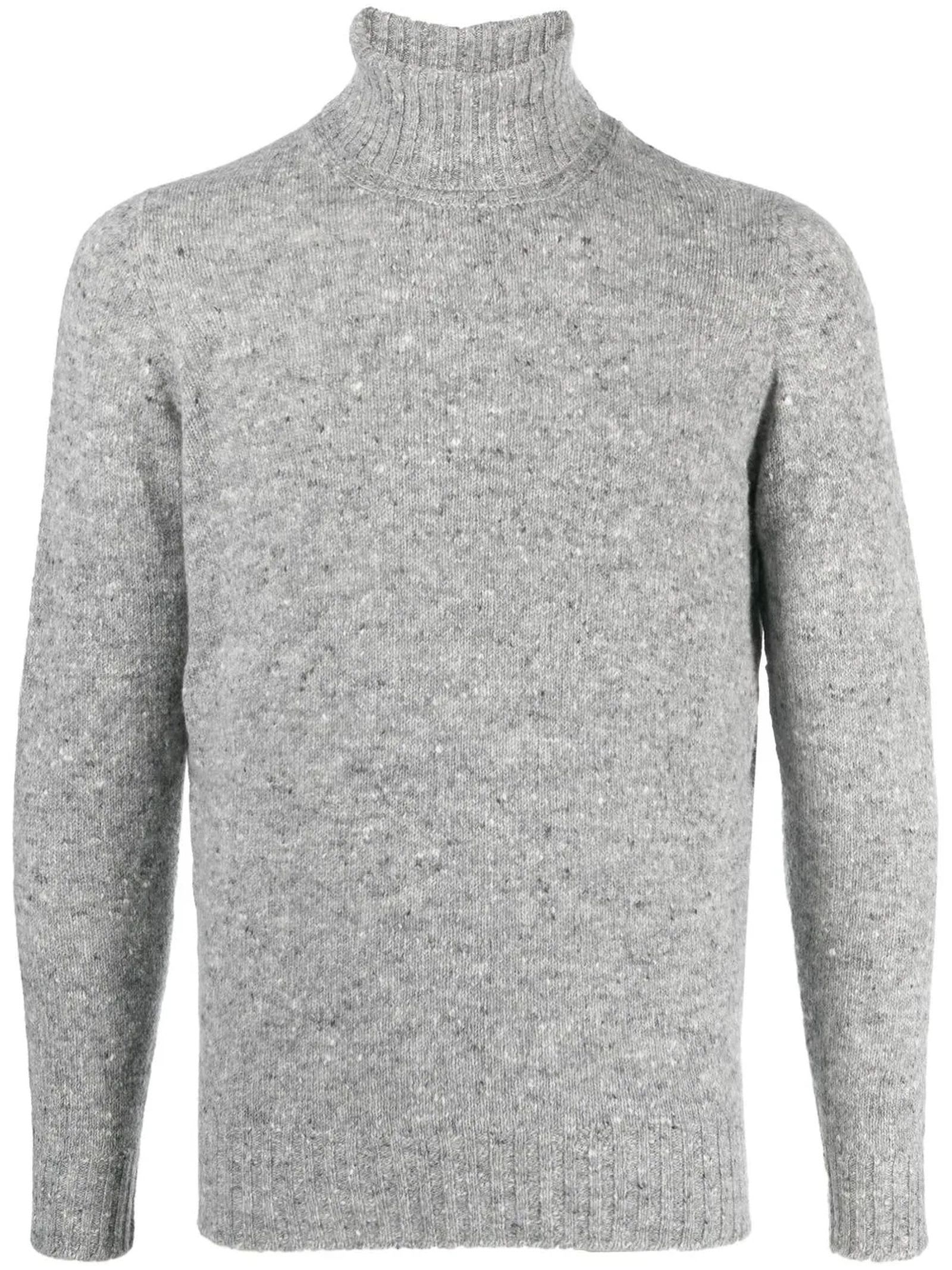 Grey Virgin Wool-cashmere Blend Jumper