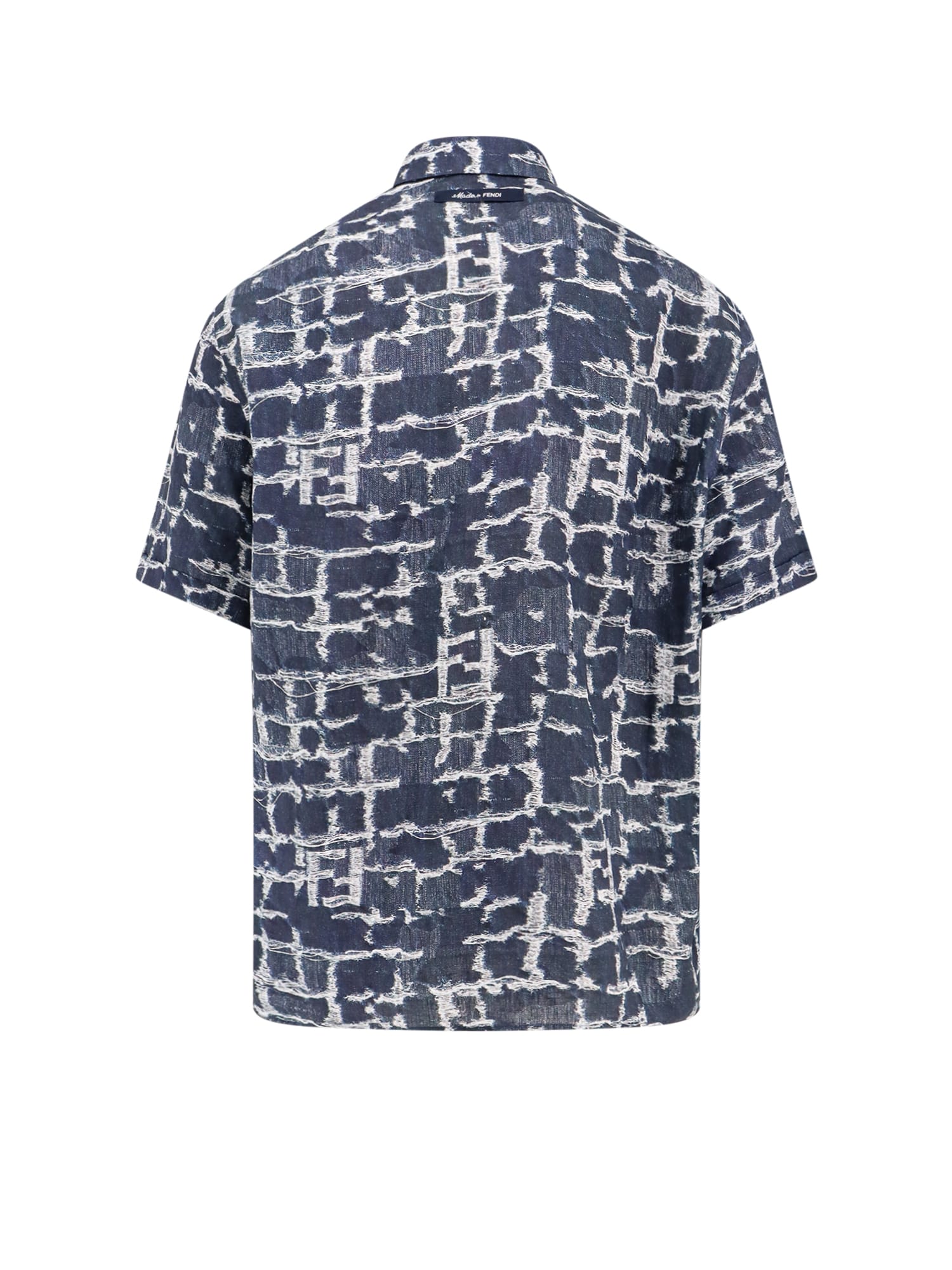 Shop Fendi Shirt In Navy