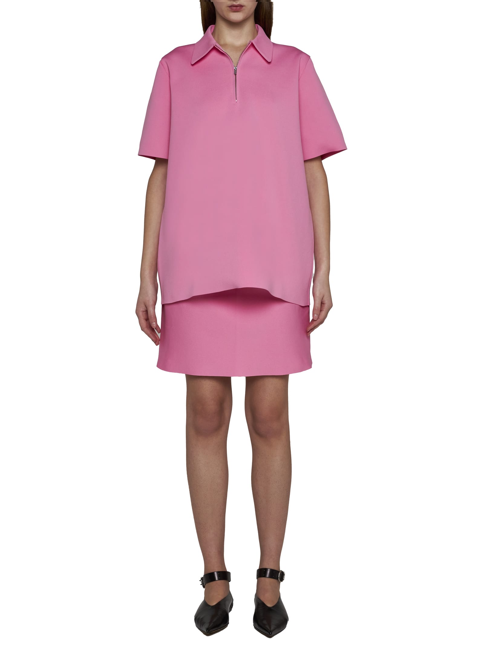 Shop Jil Sander Polo Shirt In Pink