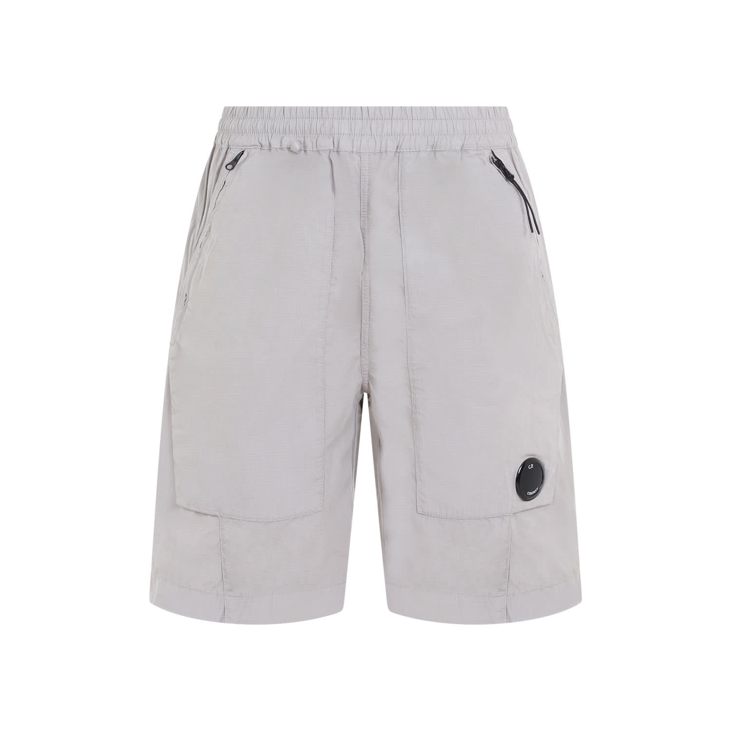 Shop C.p. Company Rip-stop Shorts In Drizzle