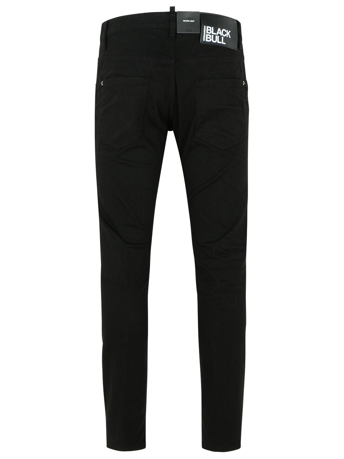 Dsquared2 Cotton Cargo Trouser With Logo Patch In Black