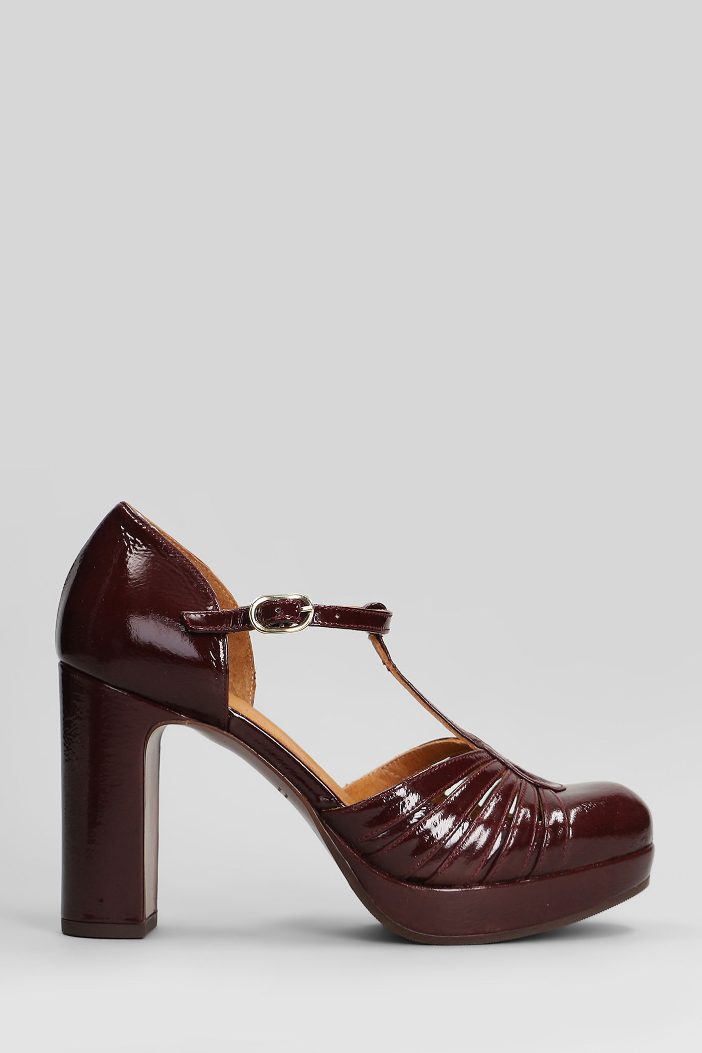 Yaisu Pumps In Bordeaux Leather
