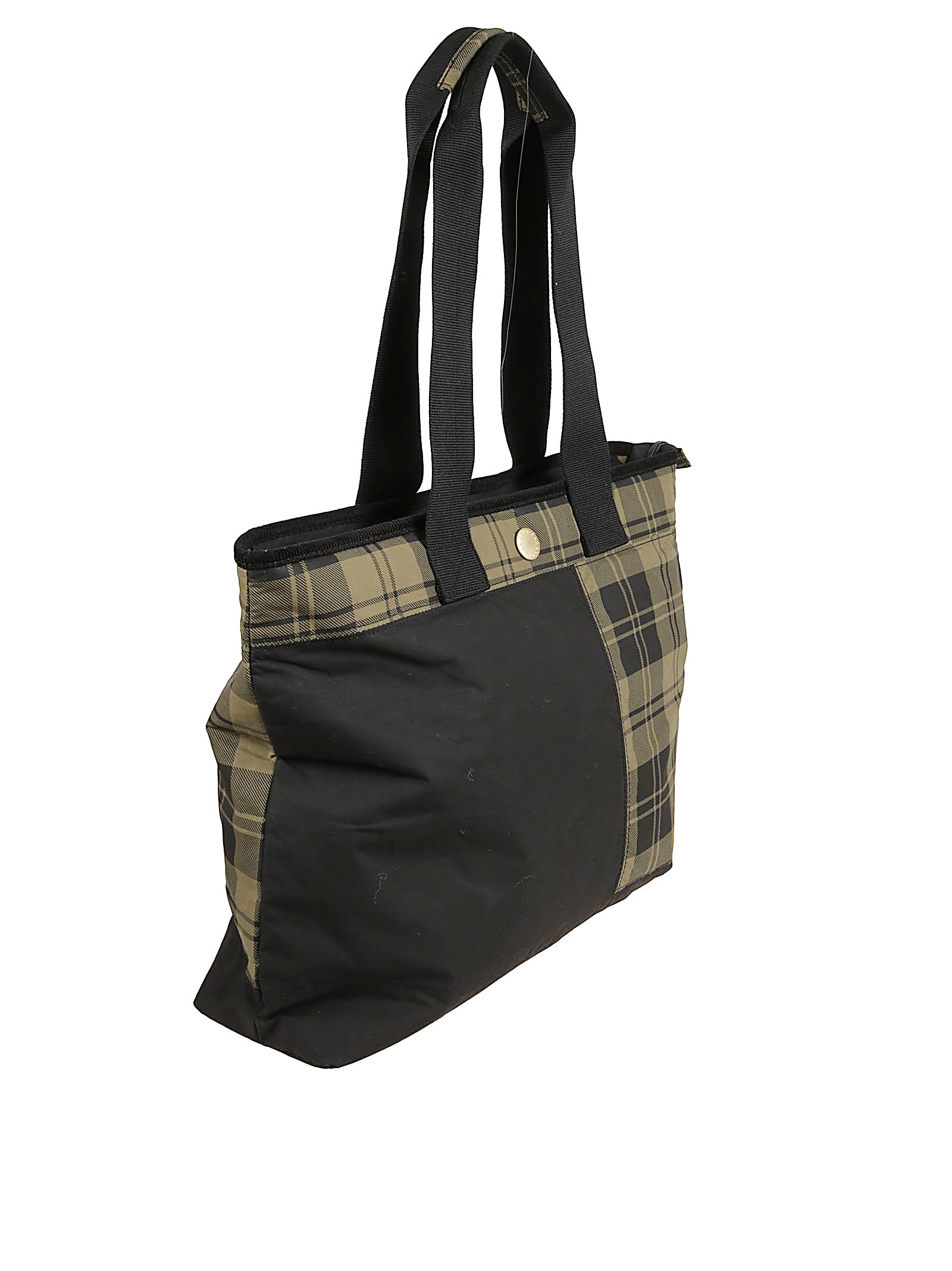 Barbour Mya Patchwork Tote Bag In Black
