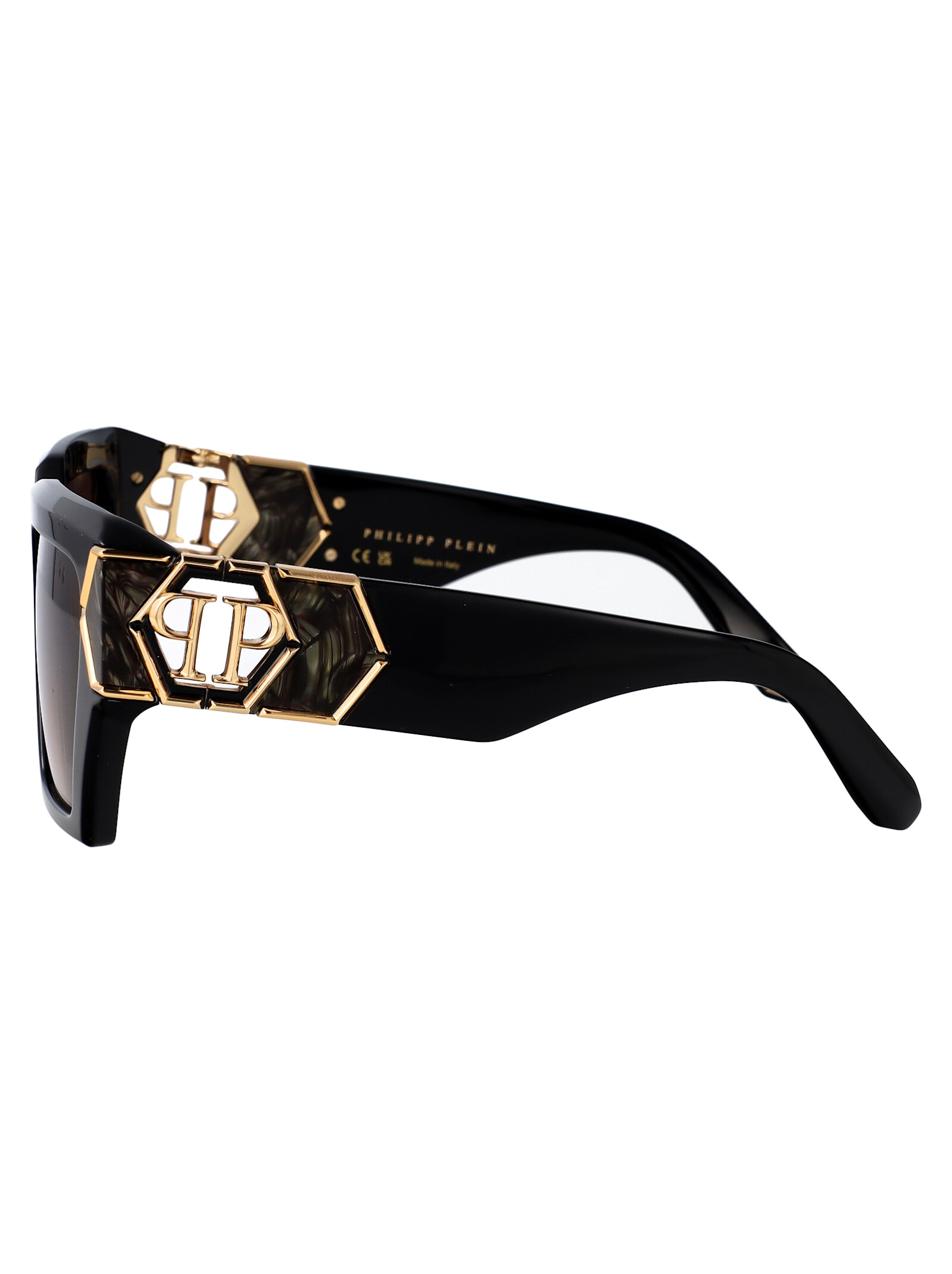 Philipp Plein Plein Hera Sunglasses In Black Gold