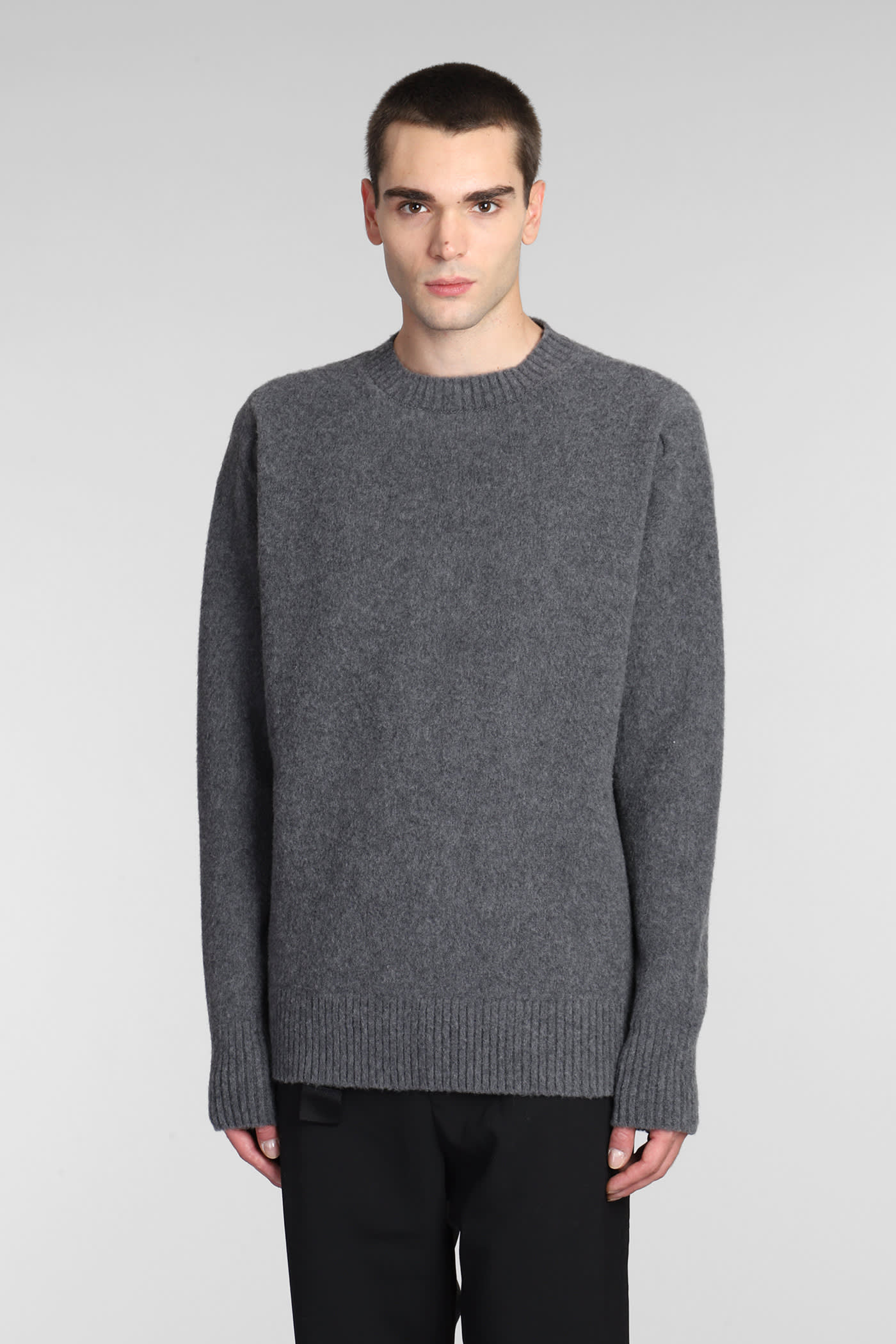 Shop Oamc Knitwear In Grey Wool